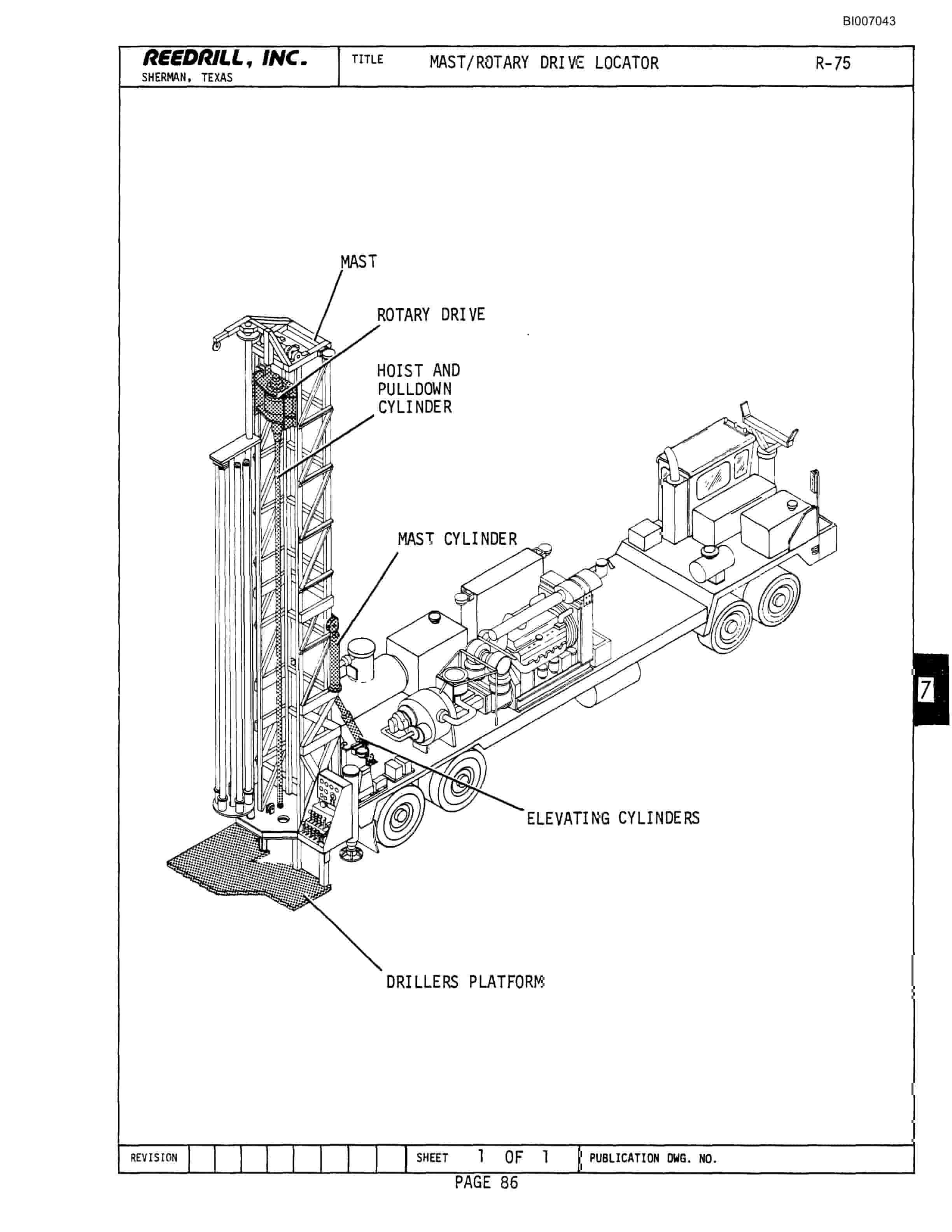 Bucyrus R-75 Parts Catalog BI007043-2