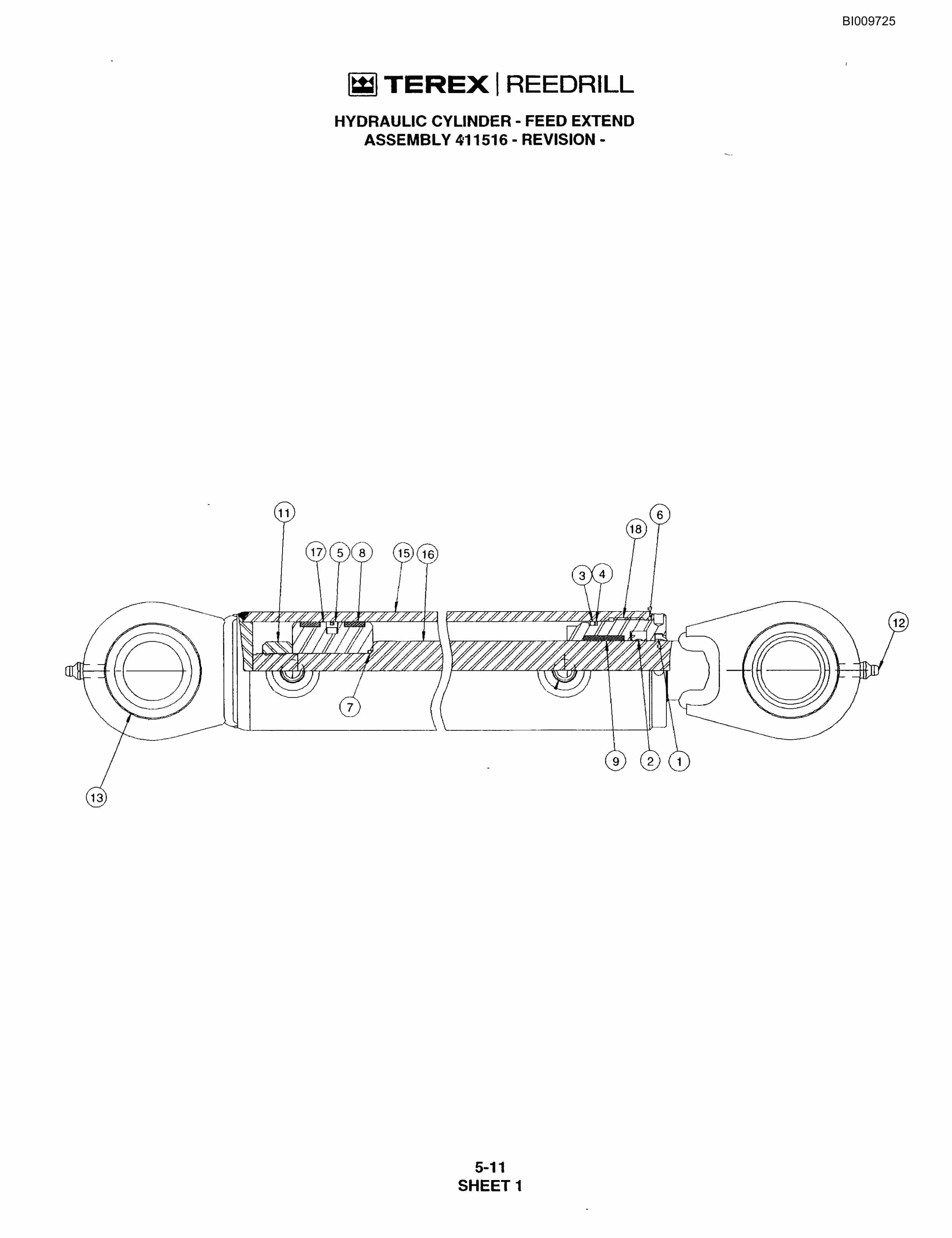 Bucyrus R20 Track Drill Parts Catalog BI009725-4