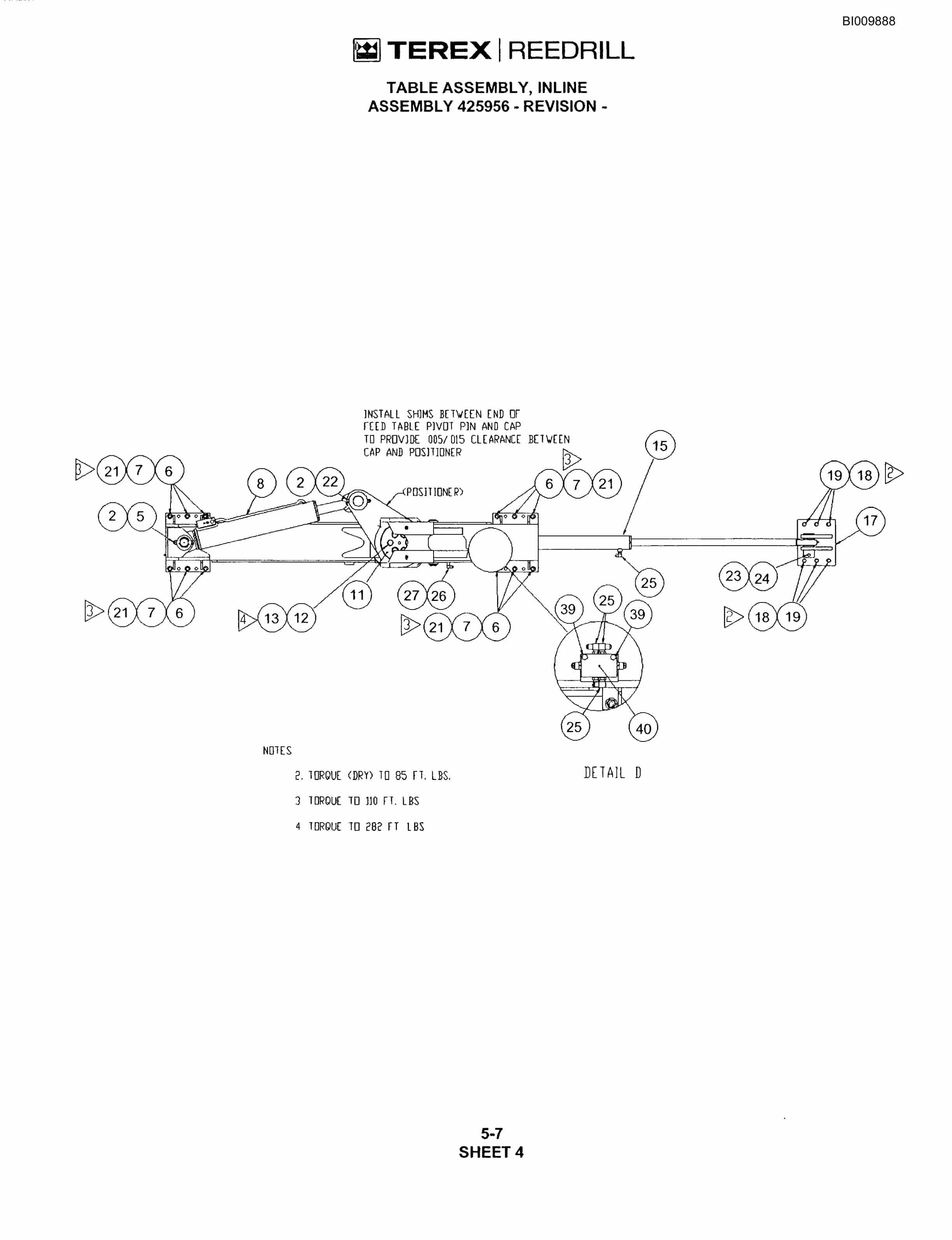 Bucyrus R20 Track Drill Parts Catalog BI009888-4