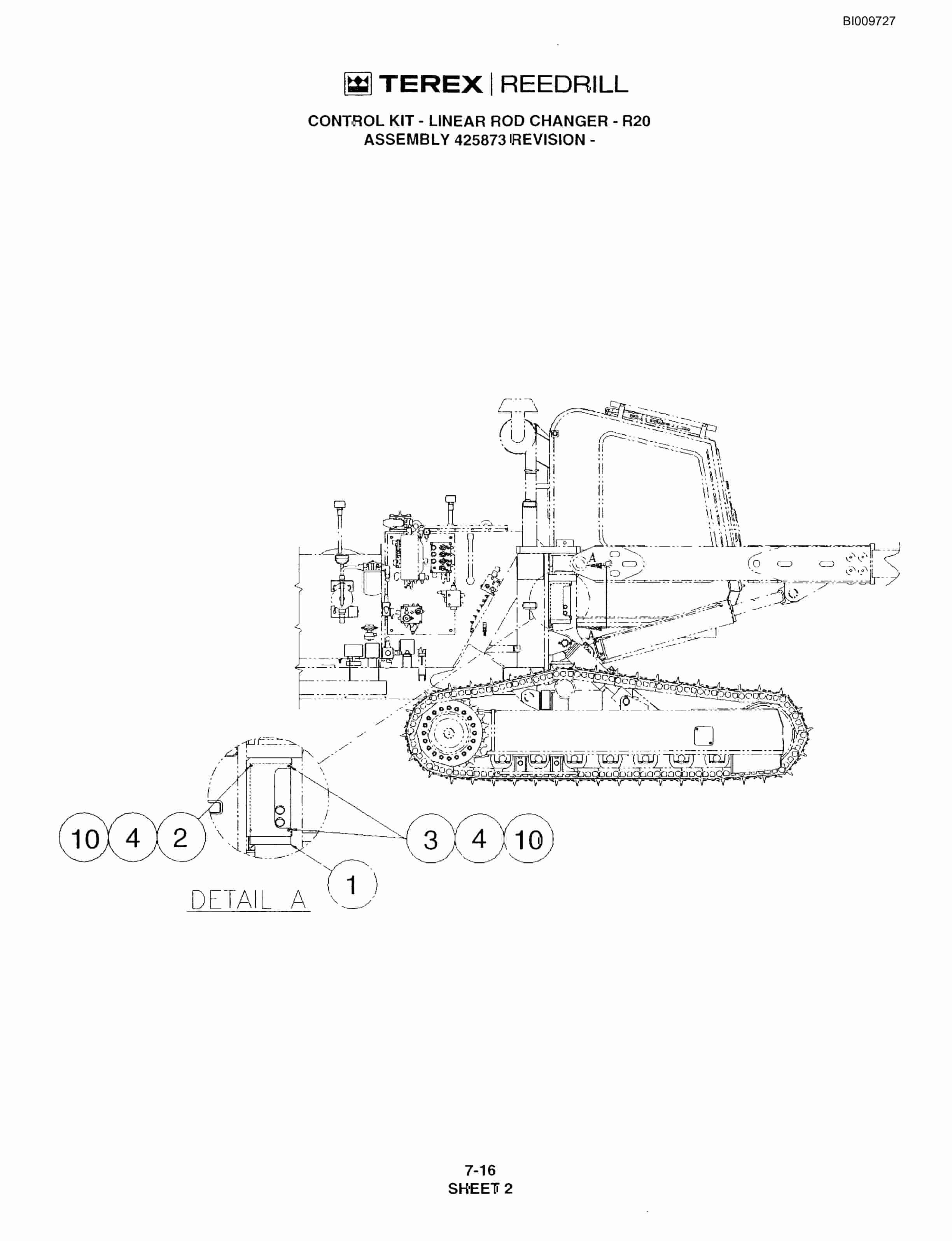 Bucyrus R20T Track Drill Parts Catalog BI009727-5