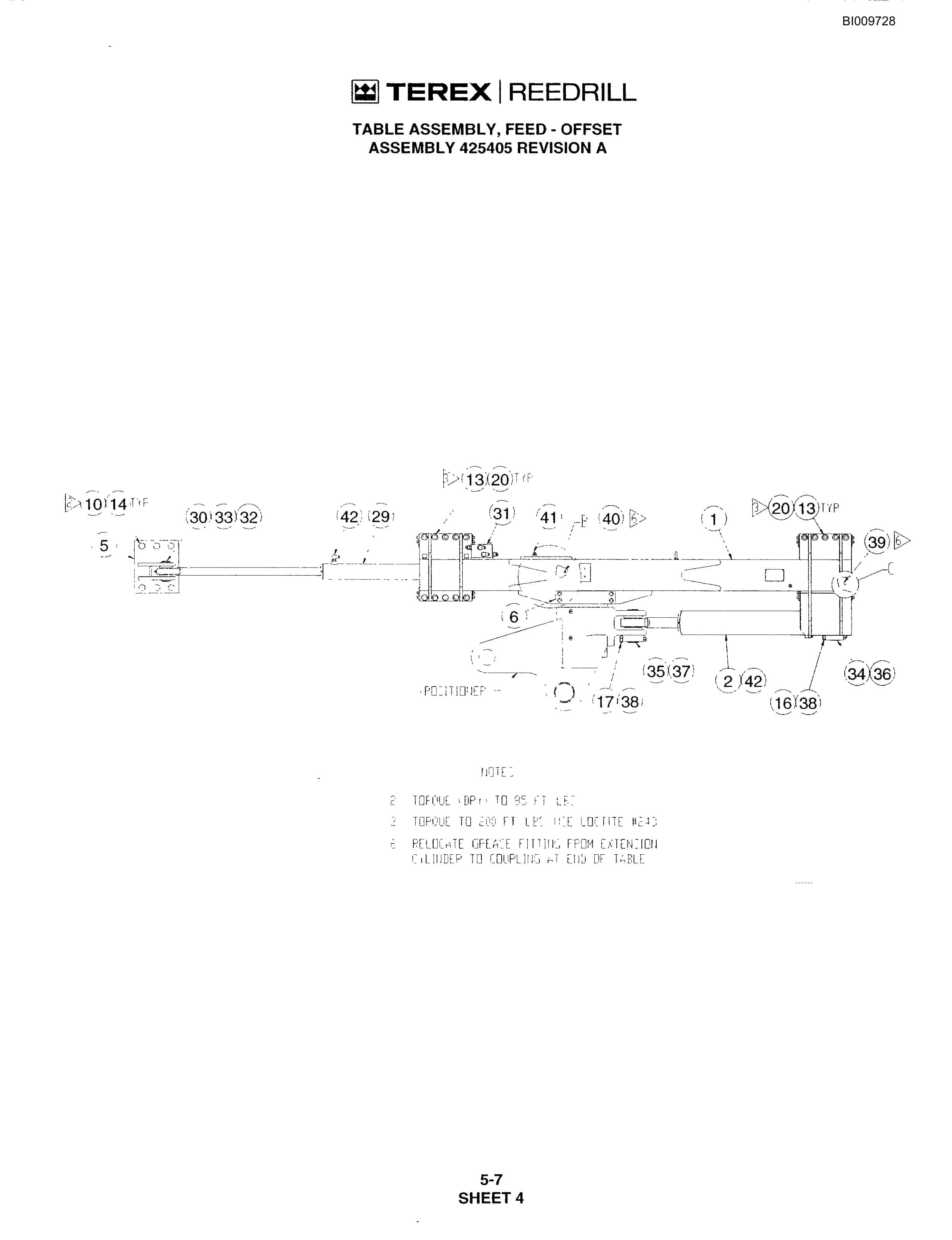 Bucyrus R20T Track Drill Parts Catalog BI009728-3
