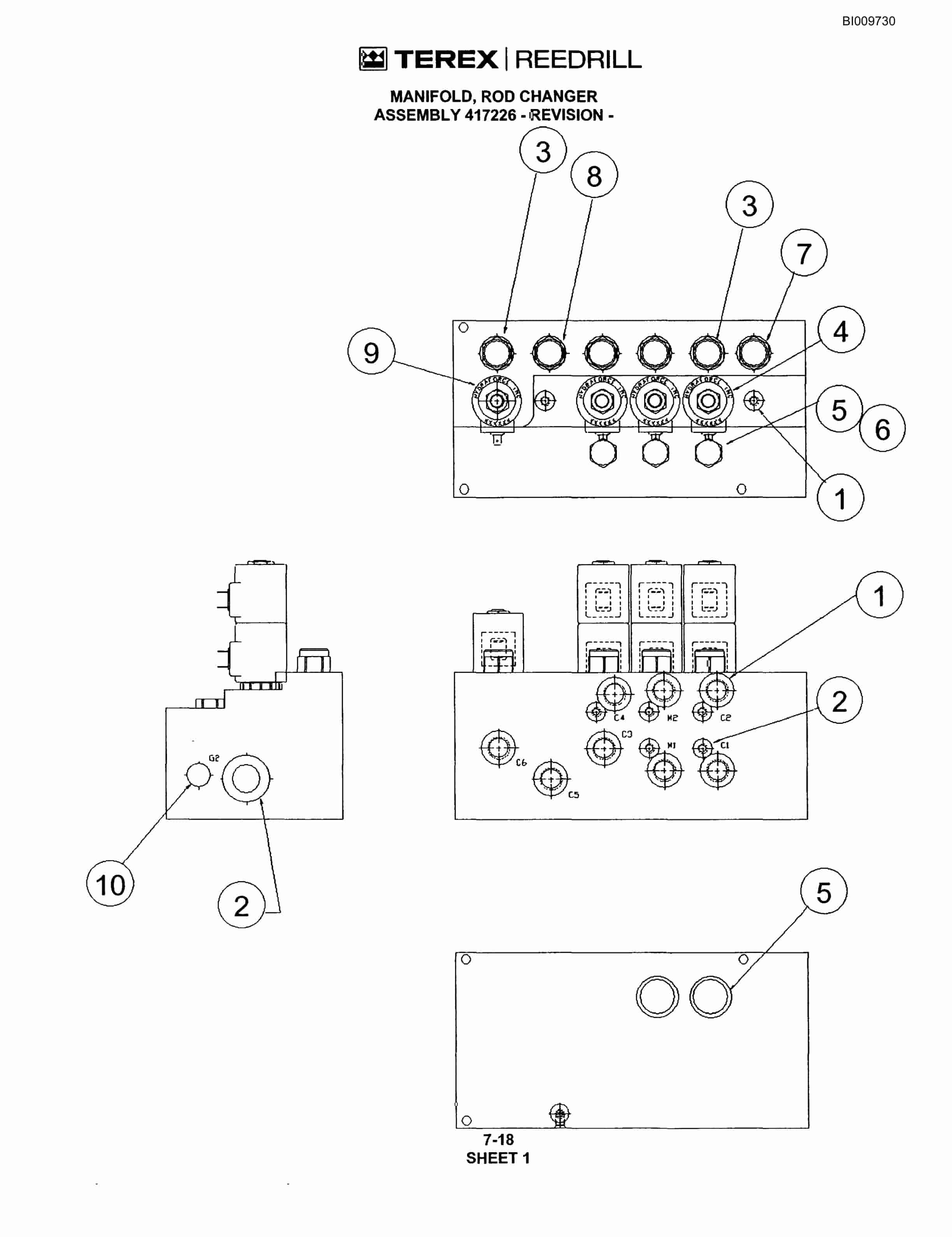 Bucyrus R20T Track Drill Parts Catalog BI009730-5