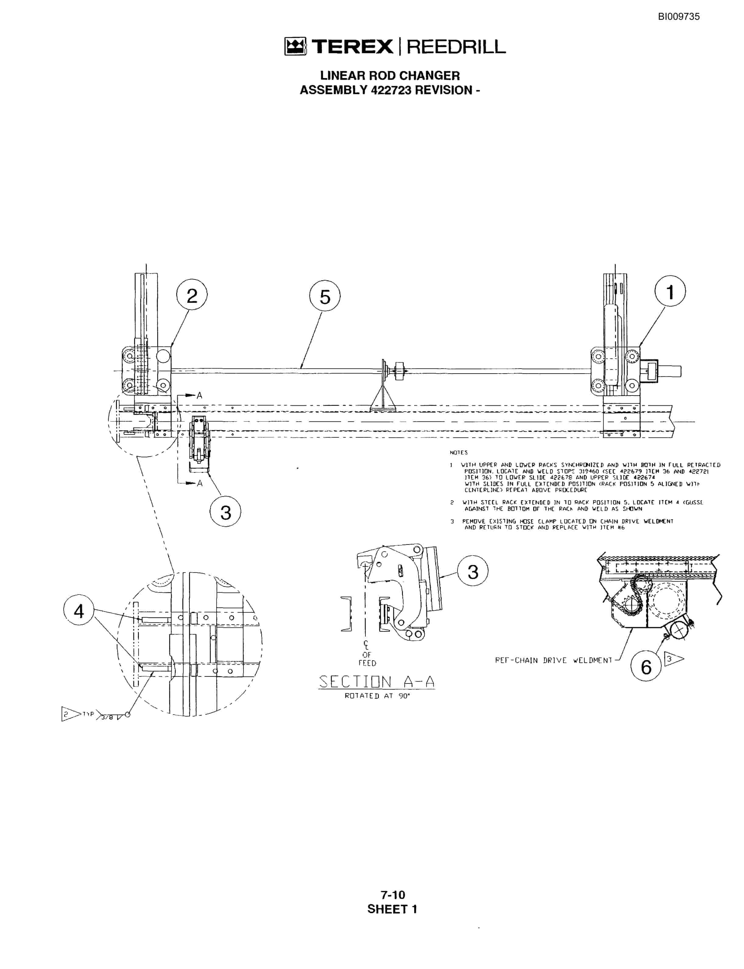 Bucyrus R20T Track Drill Parts Catalog BI009735-4