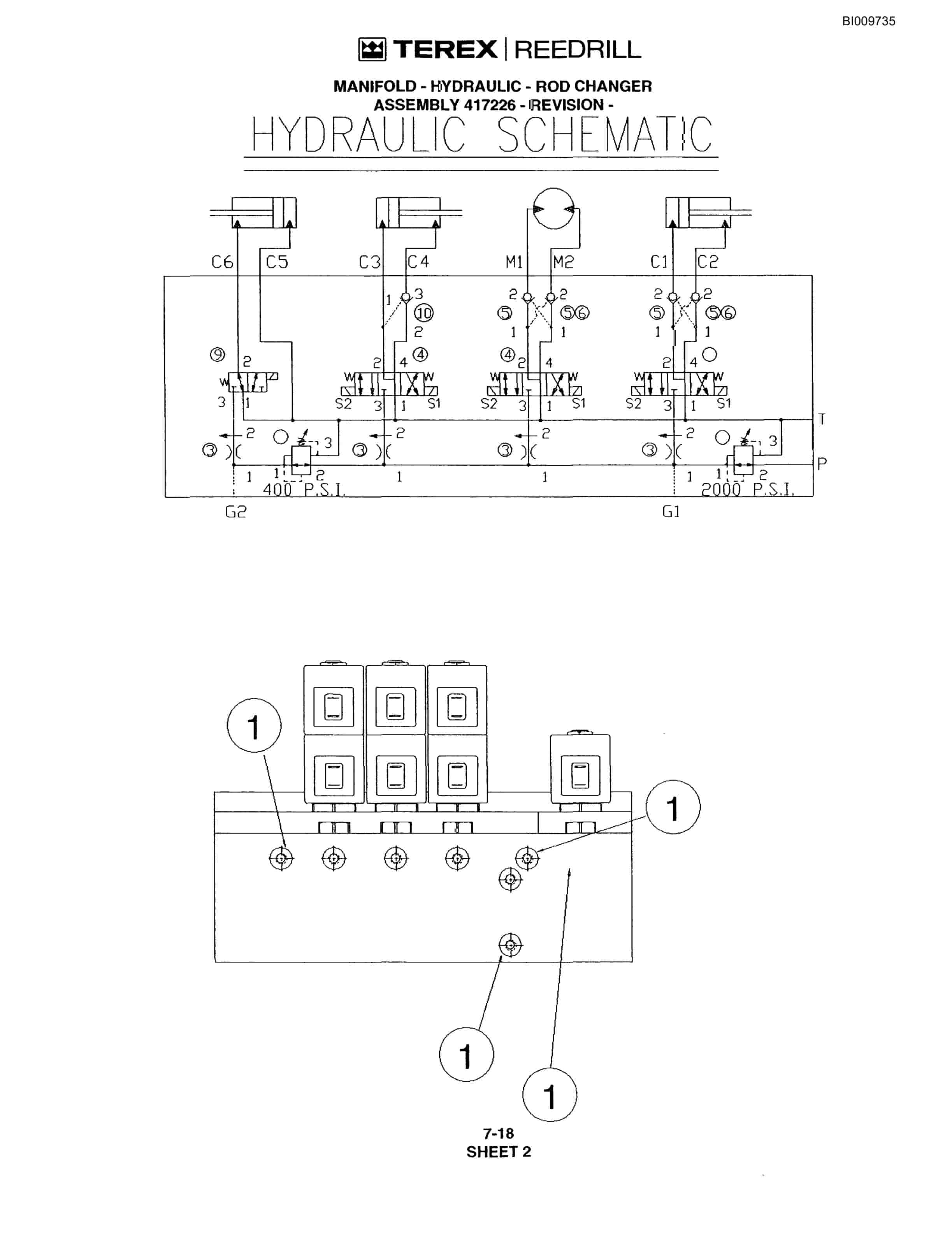 Bucyrus R20T Track Drill Parts Catalog BI009735-5