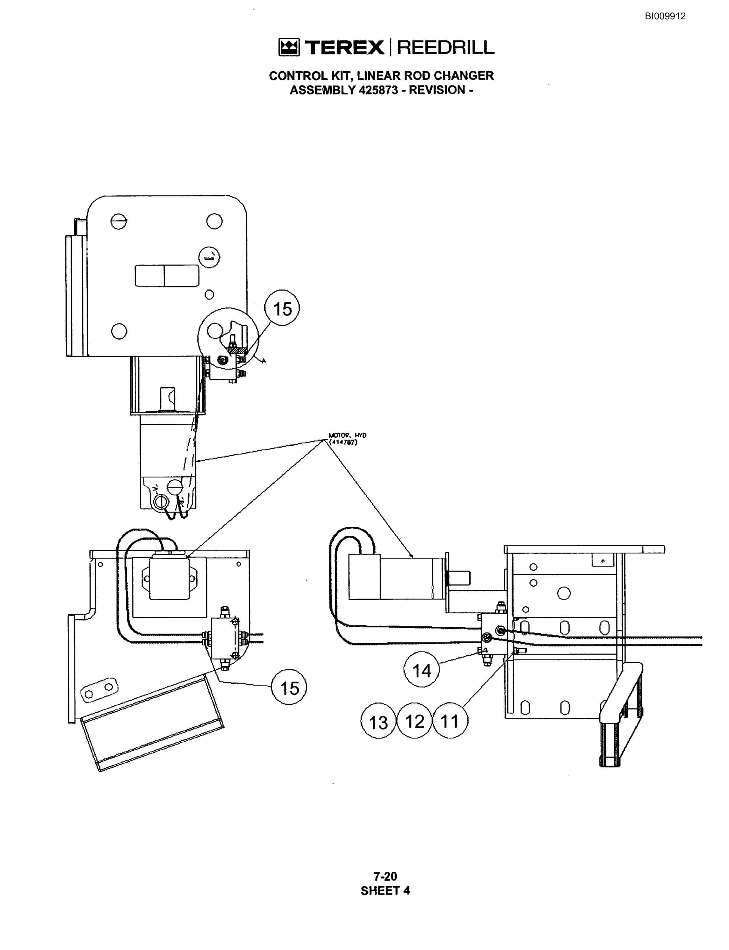 Bucyrus R20T Track Drill Parts Catalog BI009912-5