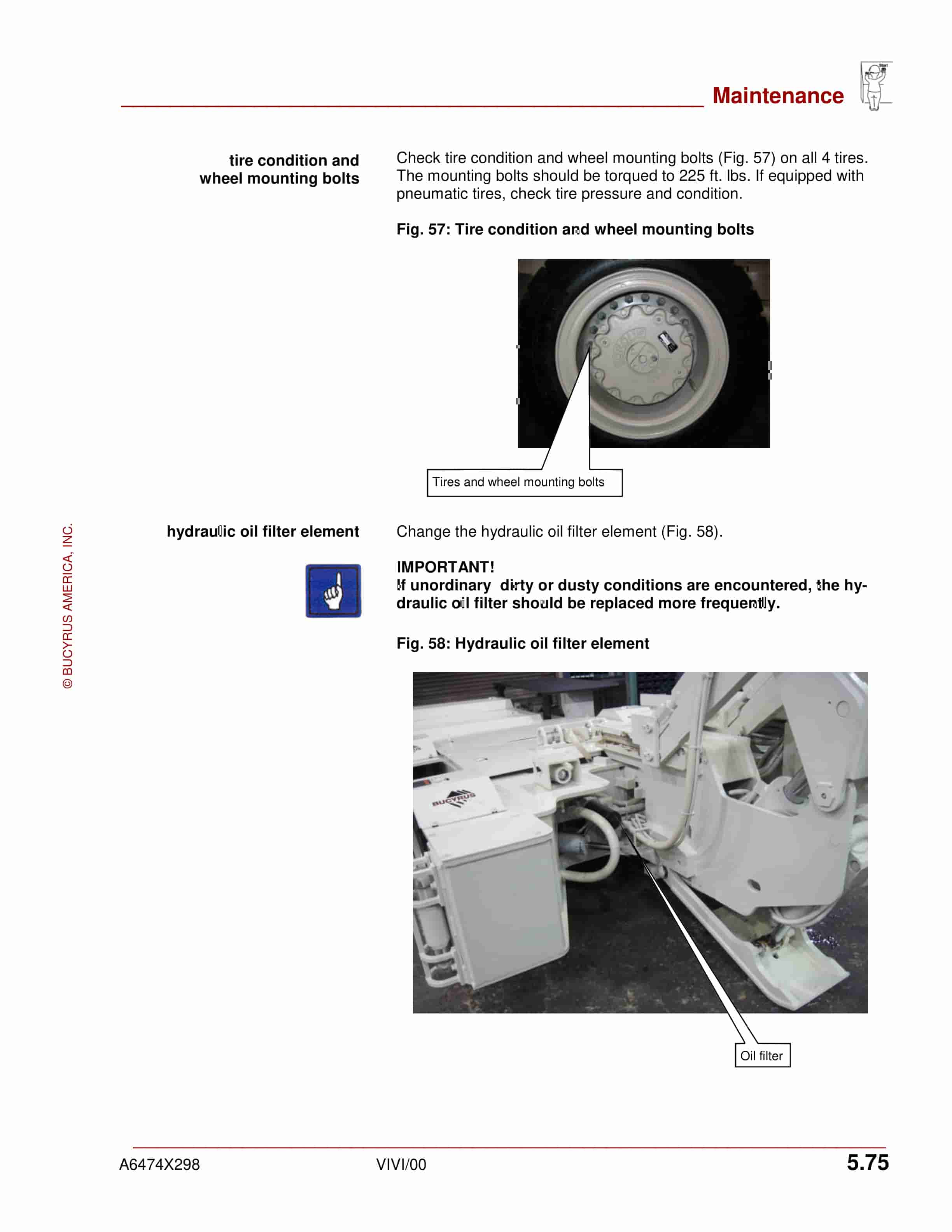 Bucyrus RB1-85L Roof Bolter Operation Manual A6474X298 3 Bucyrus RB1-85L Roof Bolter Operation Manual A6474X298 - Image 3