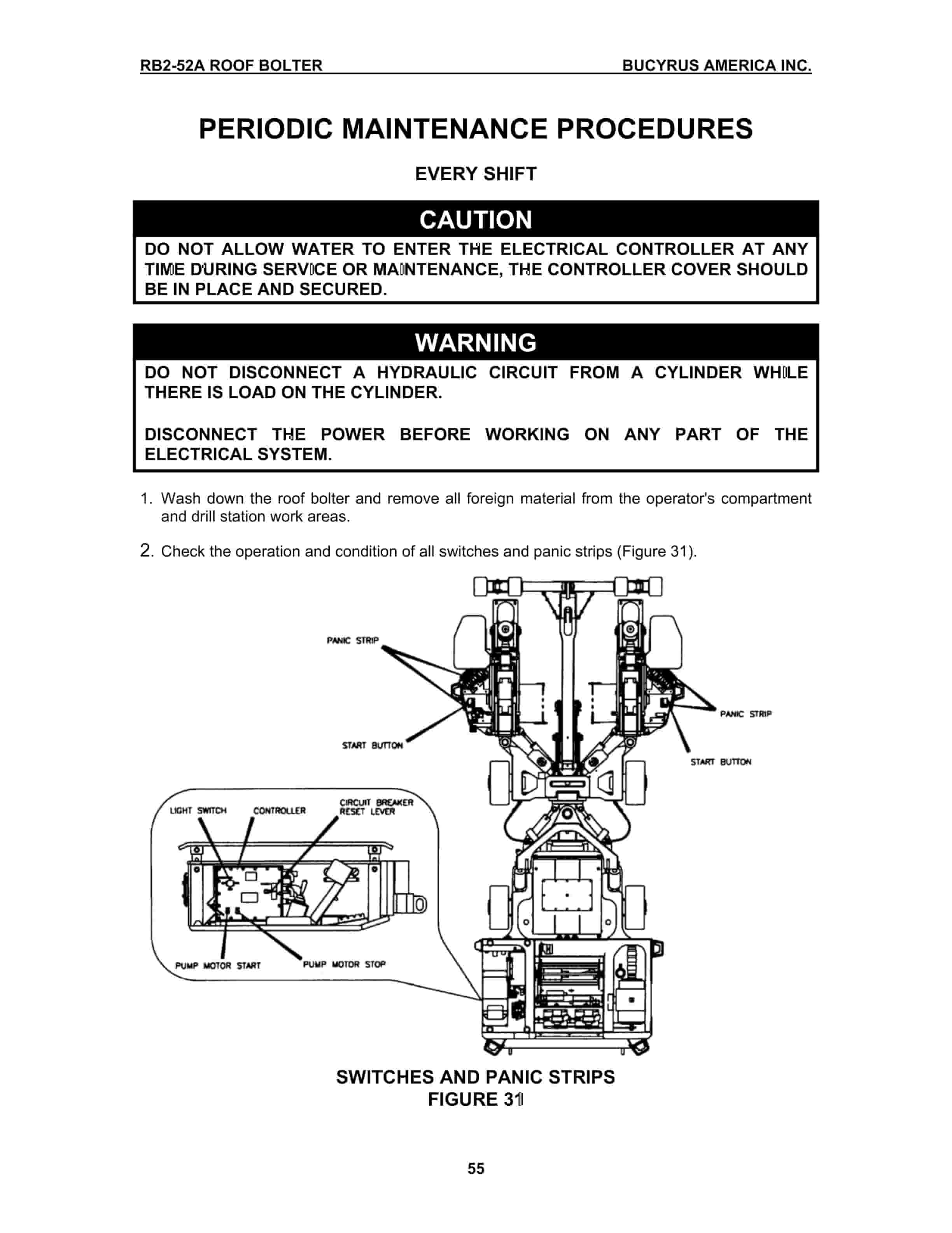 Bucyrus RB2-52A Roof Bolter Operation Manual A6474X175 5 Bucyrus RB2-52A Roof Bolter Operation Manual A6474X175 - Image 5