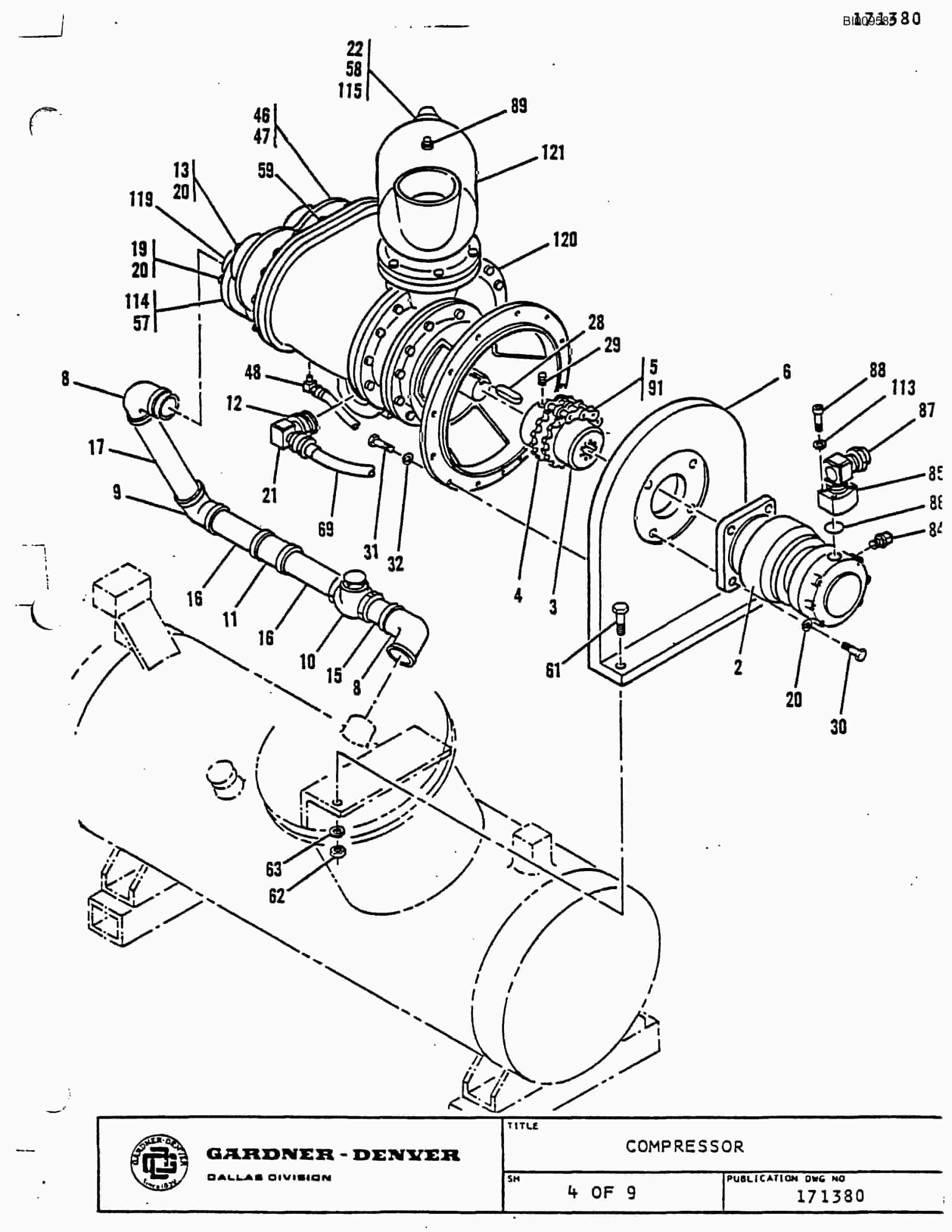 Bucyrus RDC-16 Blasthole Drill Parts Catalog BI009585-4