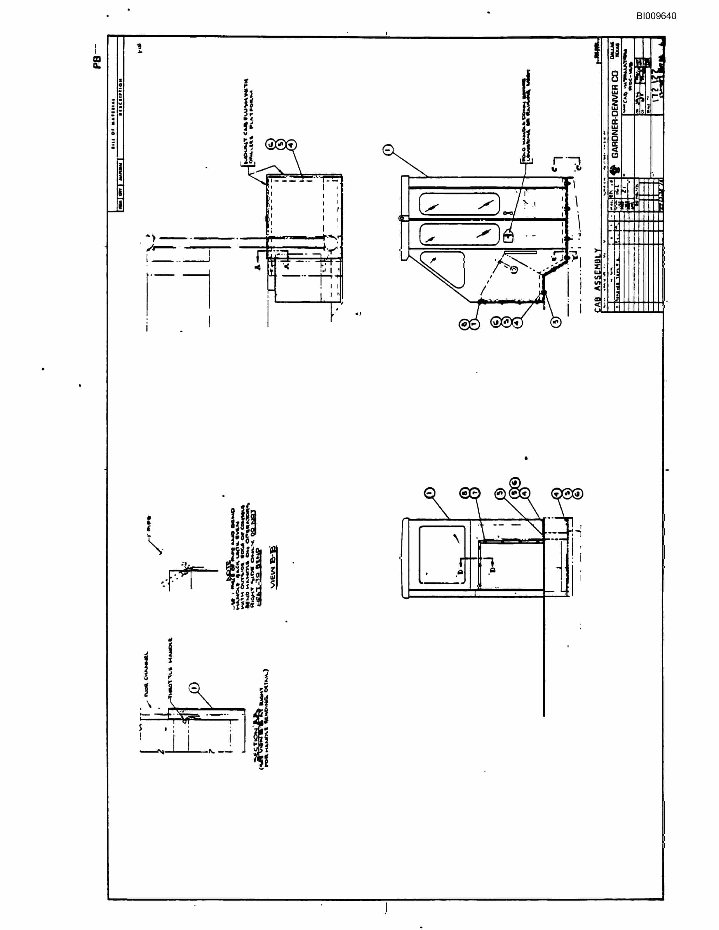 Bucyrus RDC-16 Blasthole Drill Parts Catalog BI009640-2
