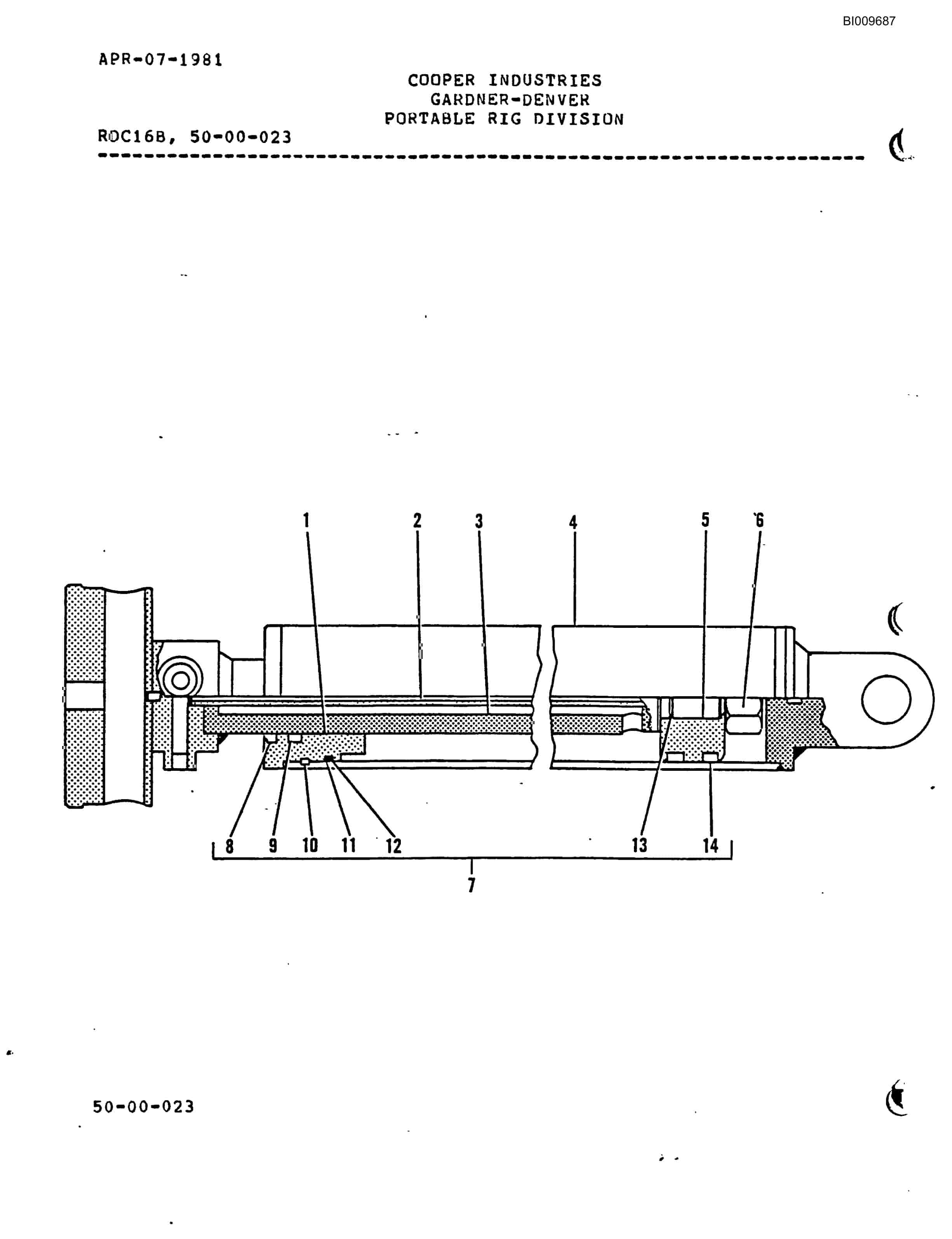 Bucyrus RDC-16 Parts Catalog BI009687-4