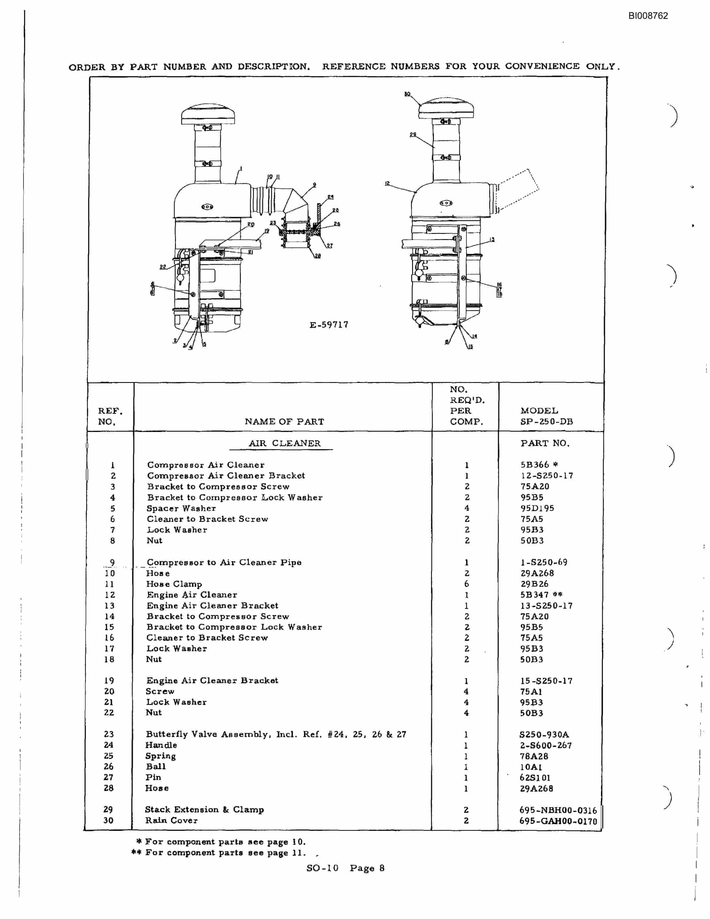 Bucyrus RDC-16A1 Parts Catalog BI008762-3