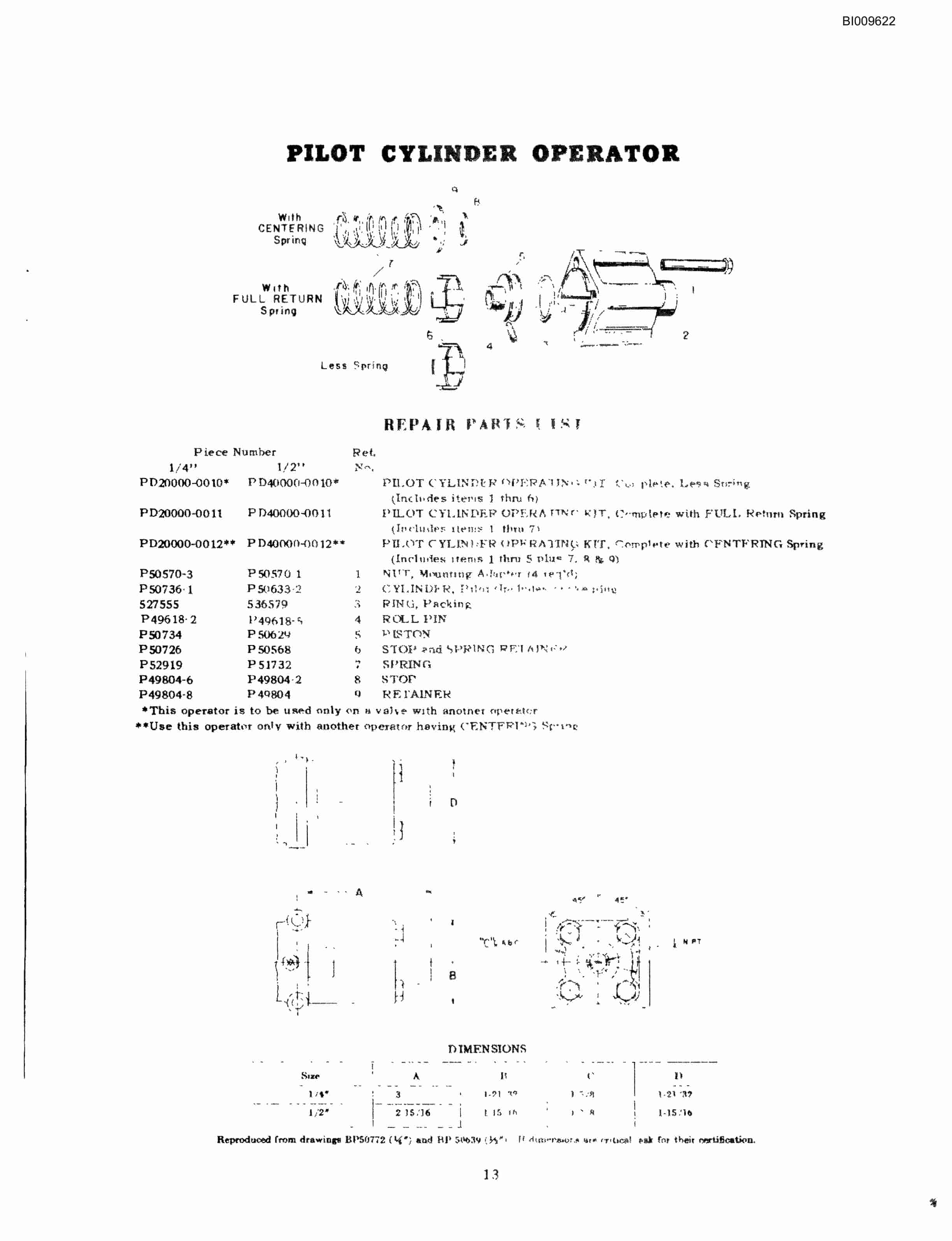 Bucyrus RDC-30-142 Parts Catalog BI009622-4