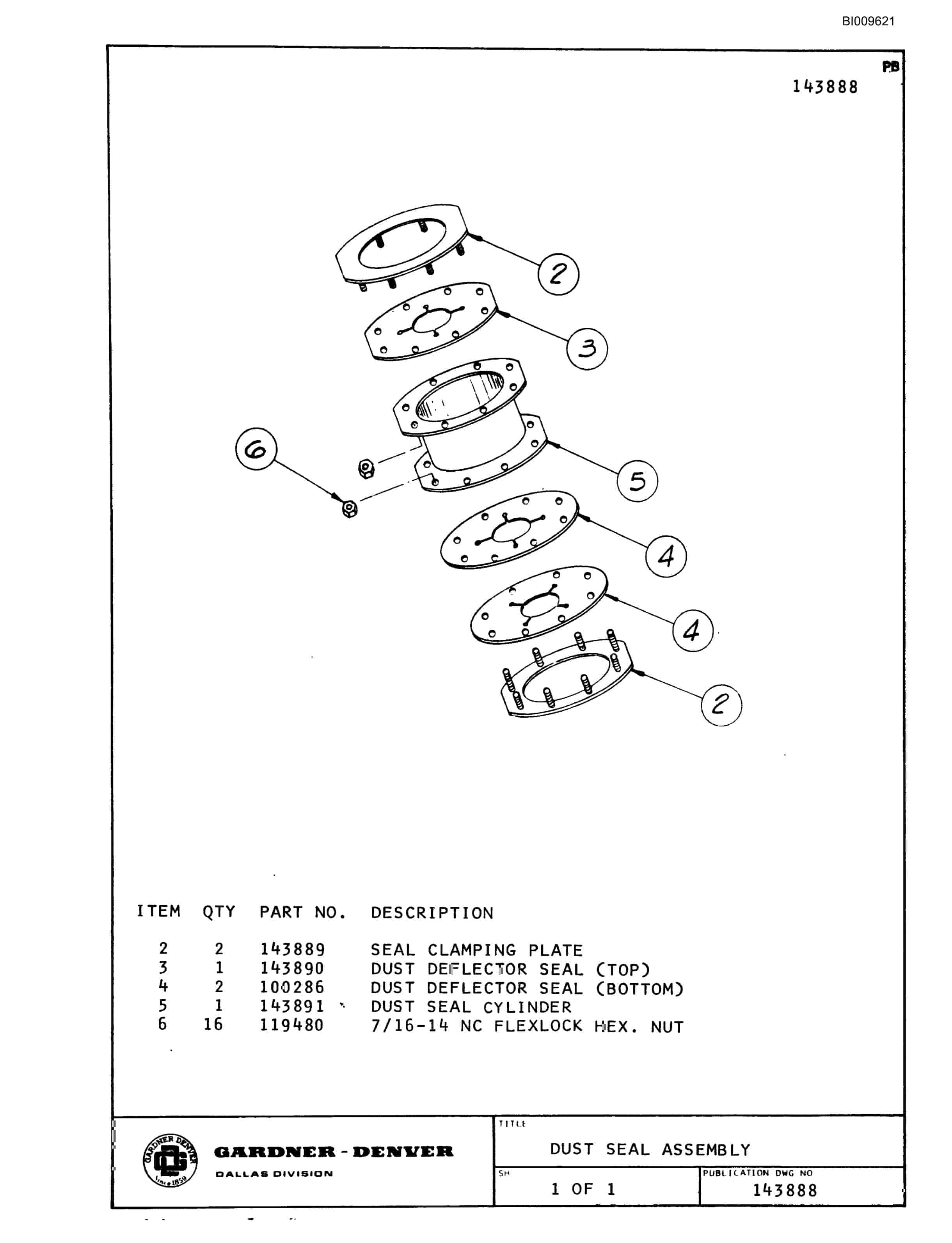 Bucyrus RDC-30-183 Parts Catalog BI009621-2