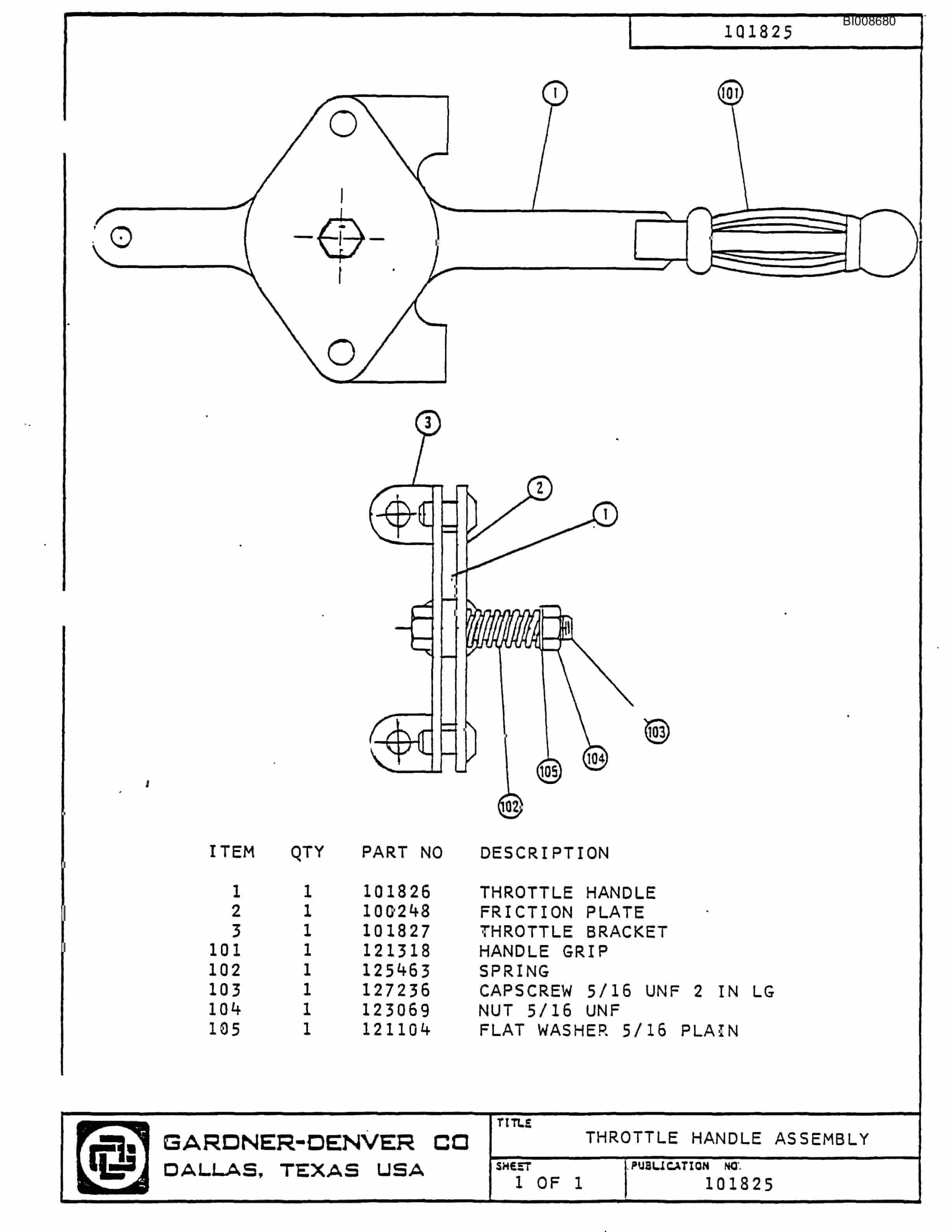 Bucyrus RDC-30 Parts Catalog BI008680-3