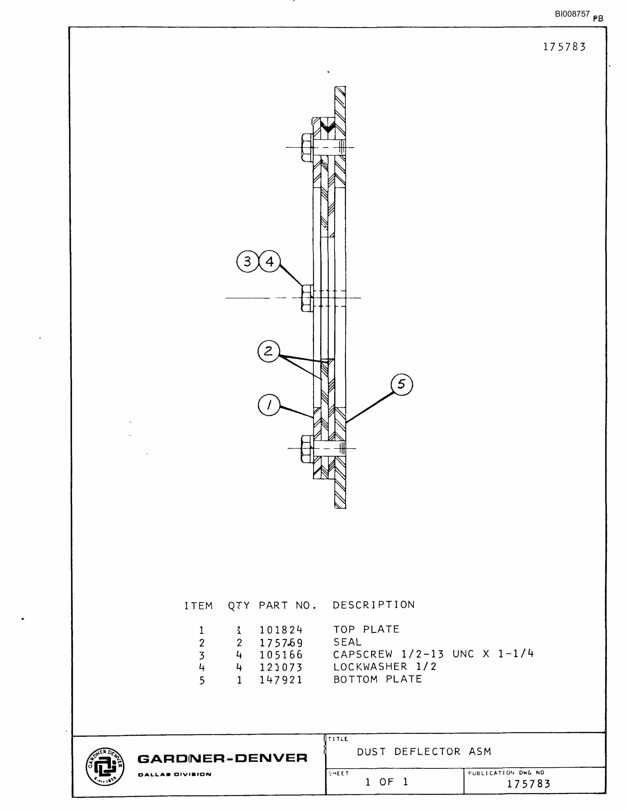 Bucyrus RDC11-143 Parts Catalog BI008757-3