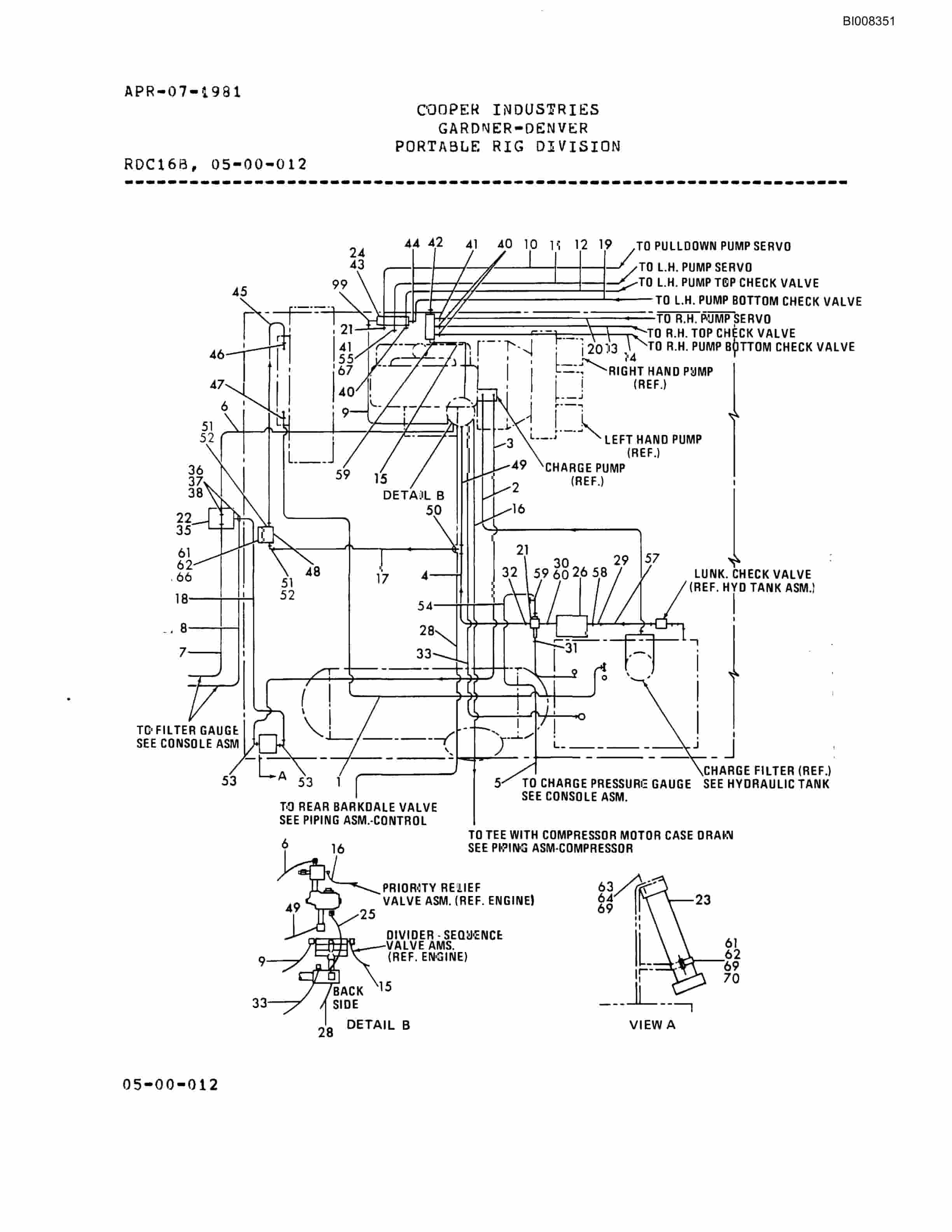 Bucyrus RDC16 Small Blasthole Parts Catalog BI008351-2
