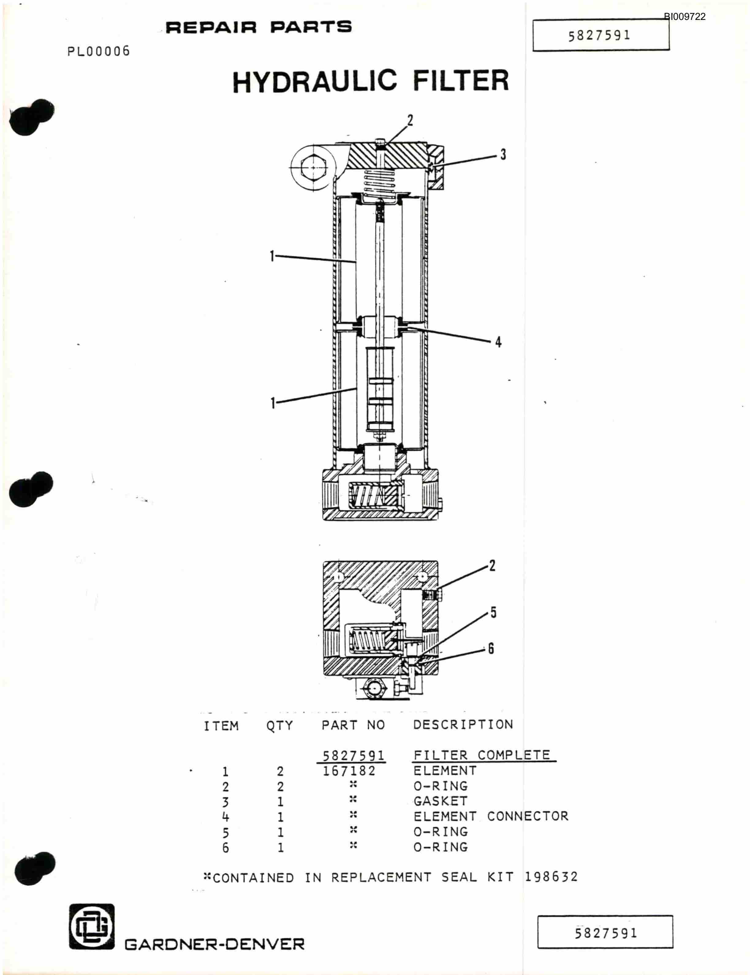 Bucyrus RDC16B-940 Parts Catalog BI009722-2