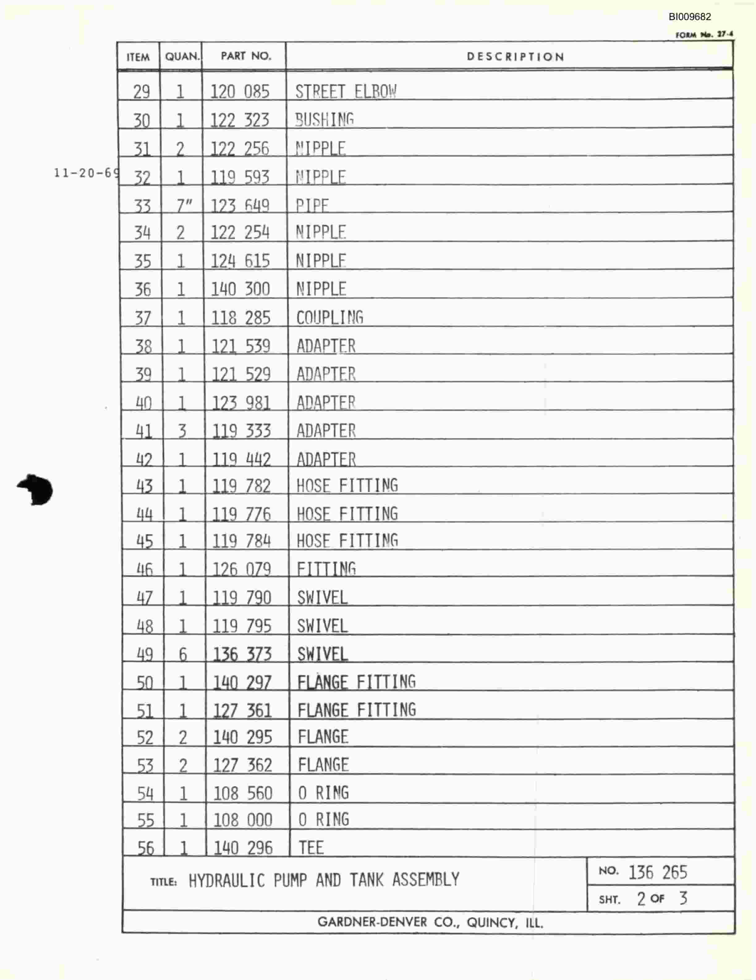 Bucyrus RDT-30-136 Parts Catalog BI009682-5