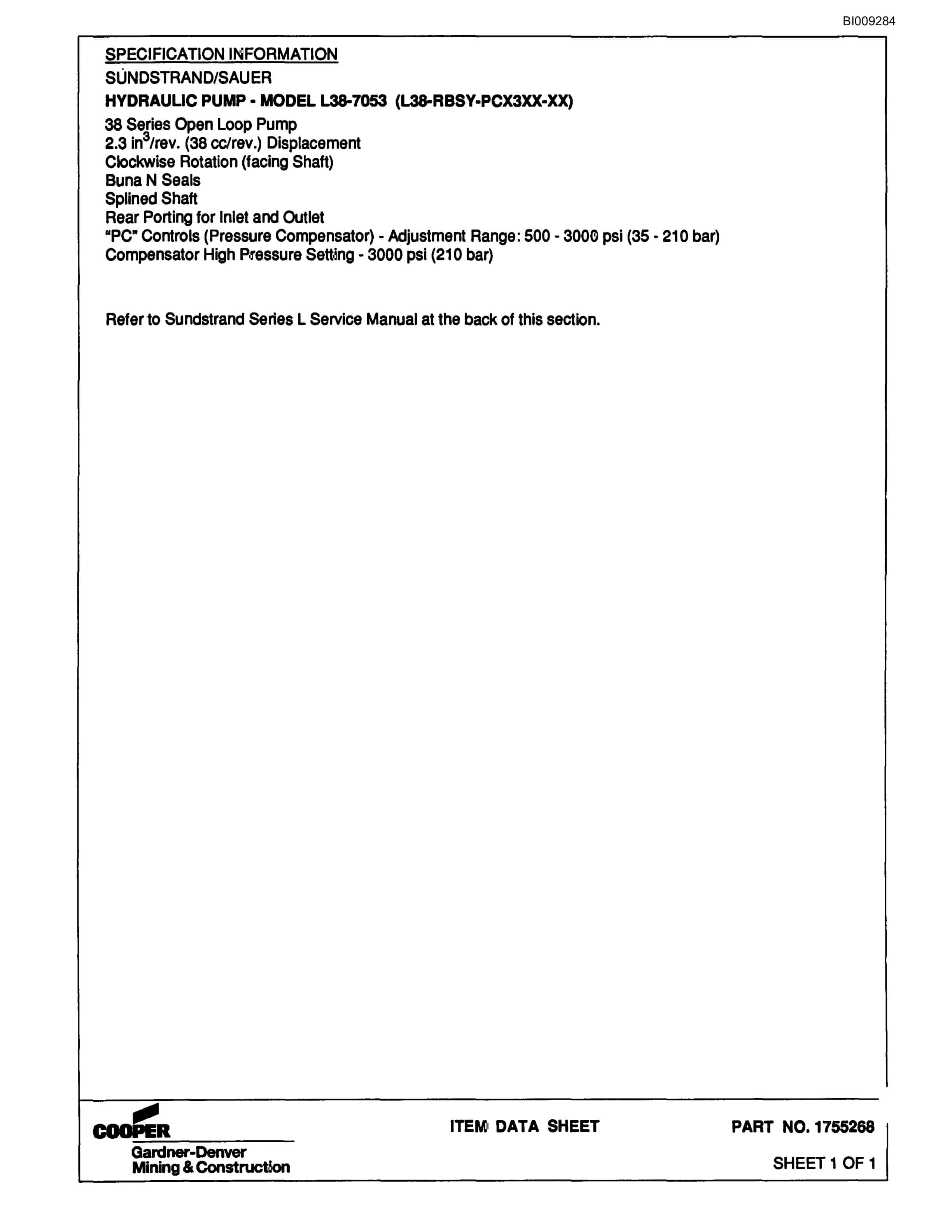 Bucyrus RK35H 3 Boom Rail Jumbo Parts Catalog BI009284-5