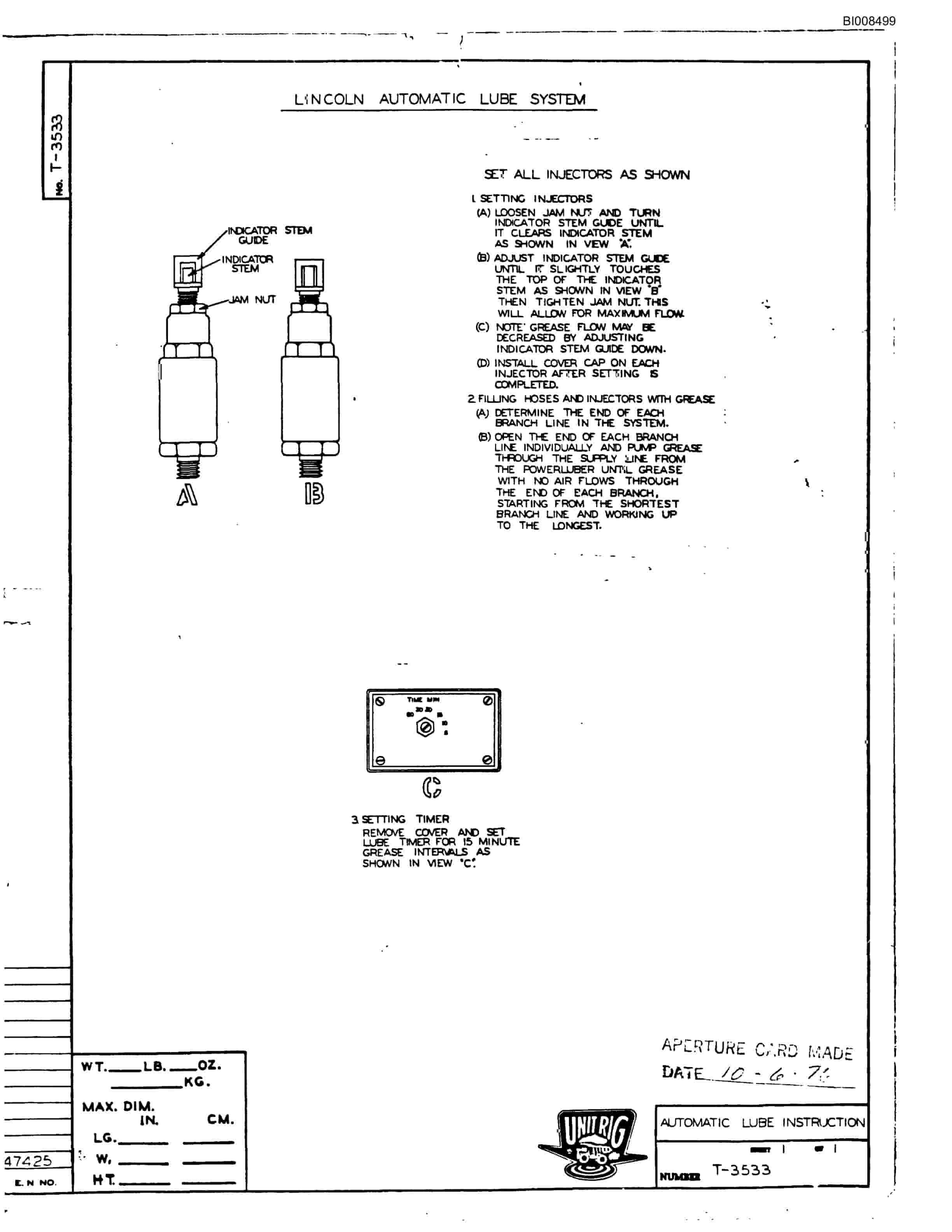 Bucyrus RM-100 Parts Catalog BI008499-5