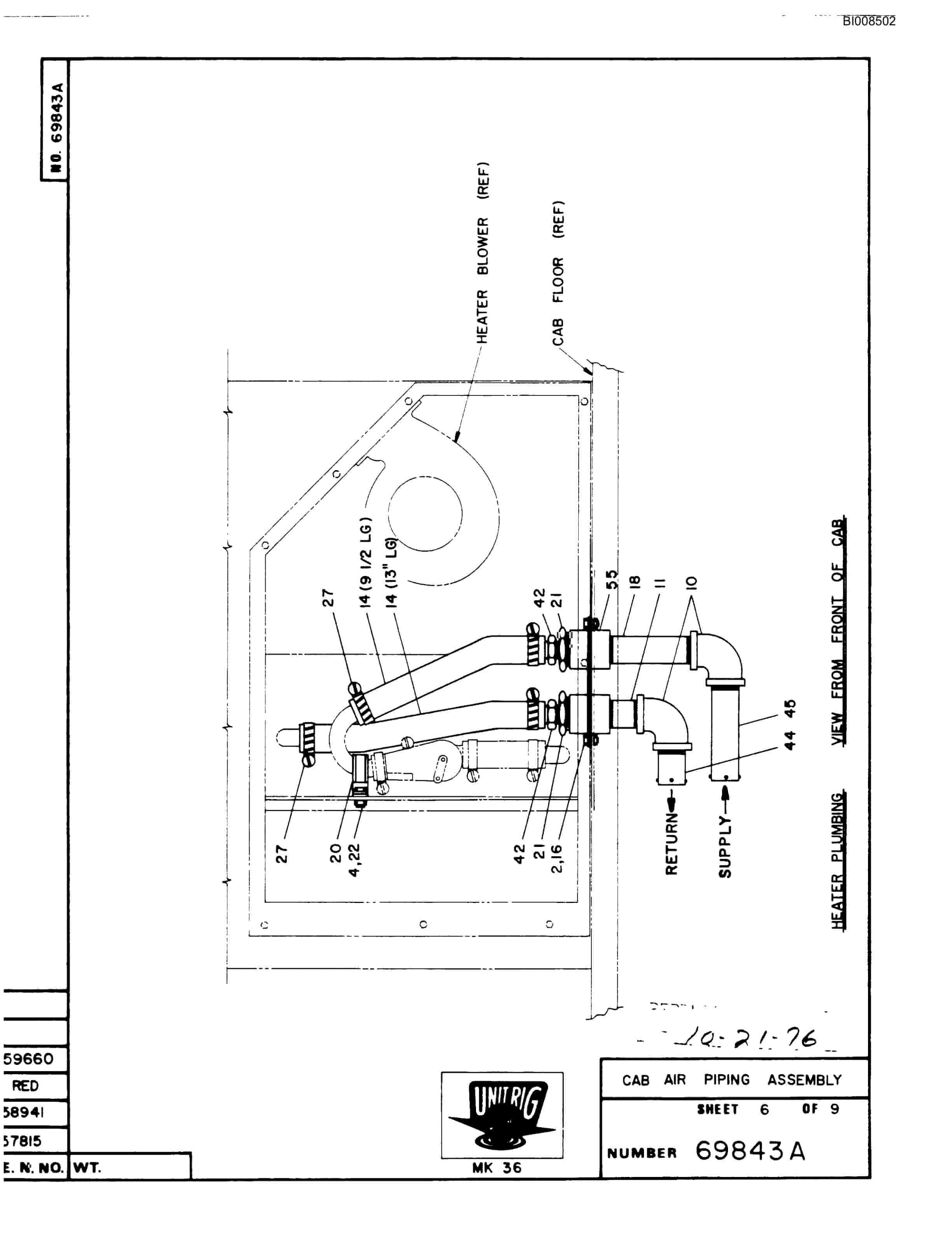 Bucyrus RM-100 Parts Catalog BI008502-2