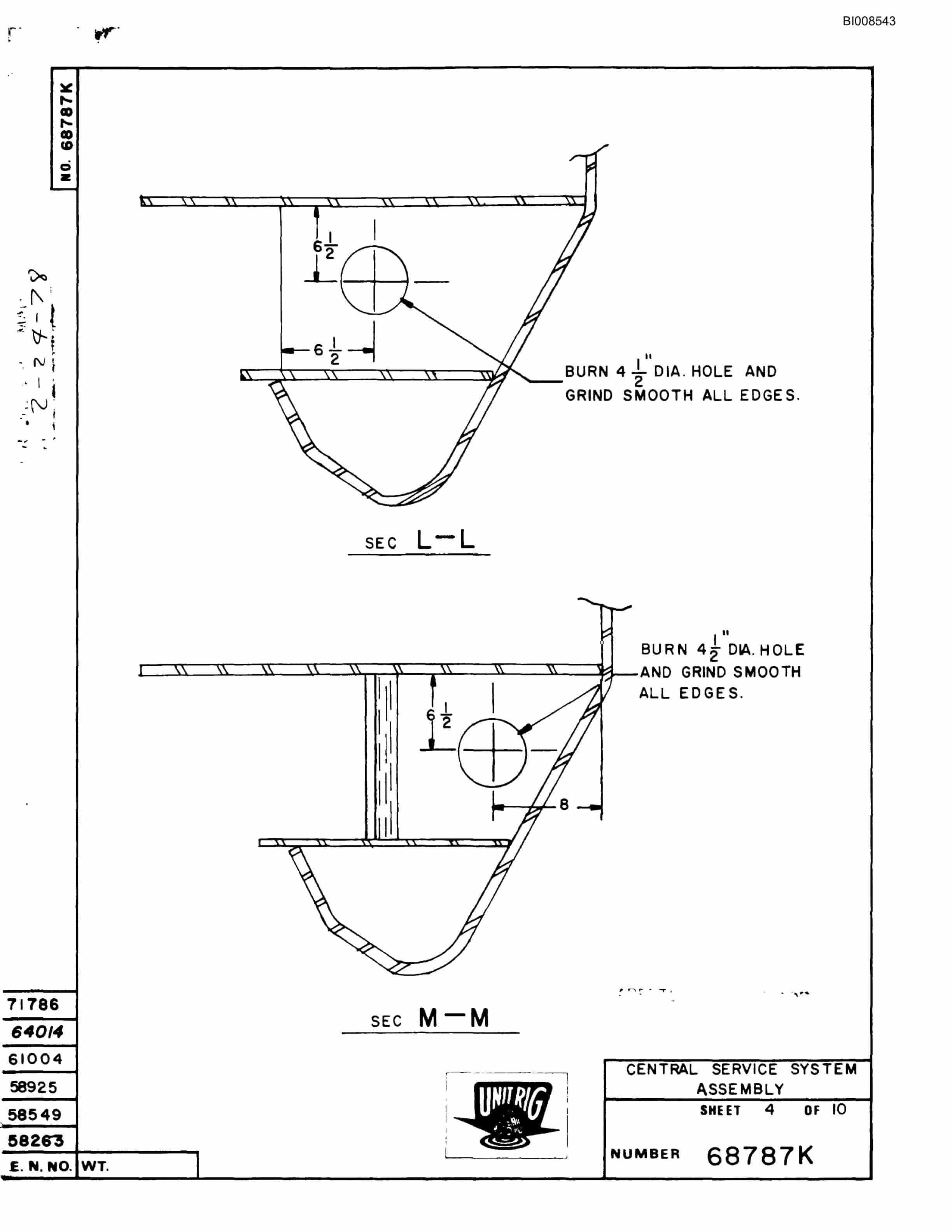 Bucyrus RM-100 Parts Catalog BI008543-3
