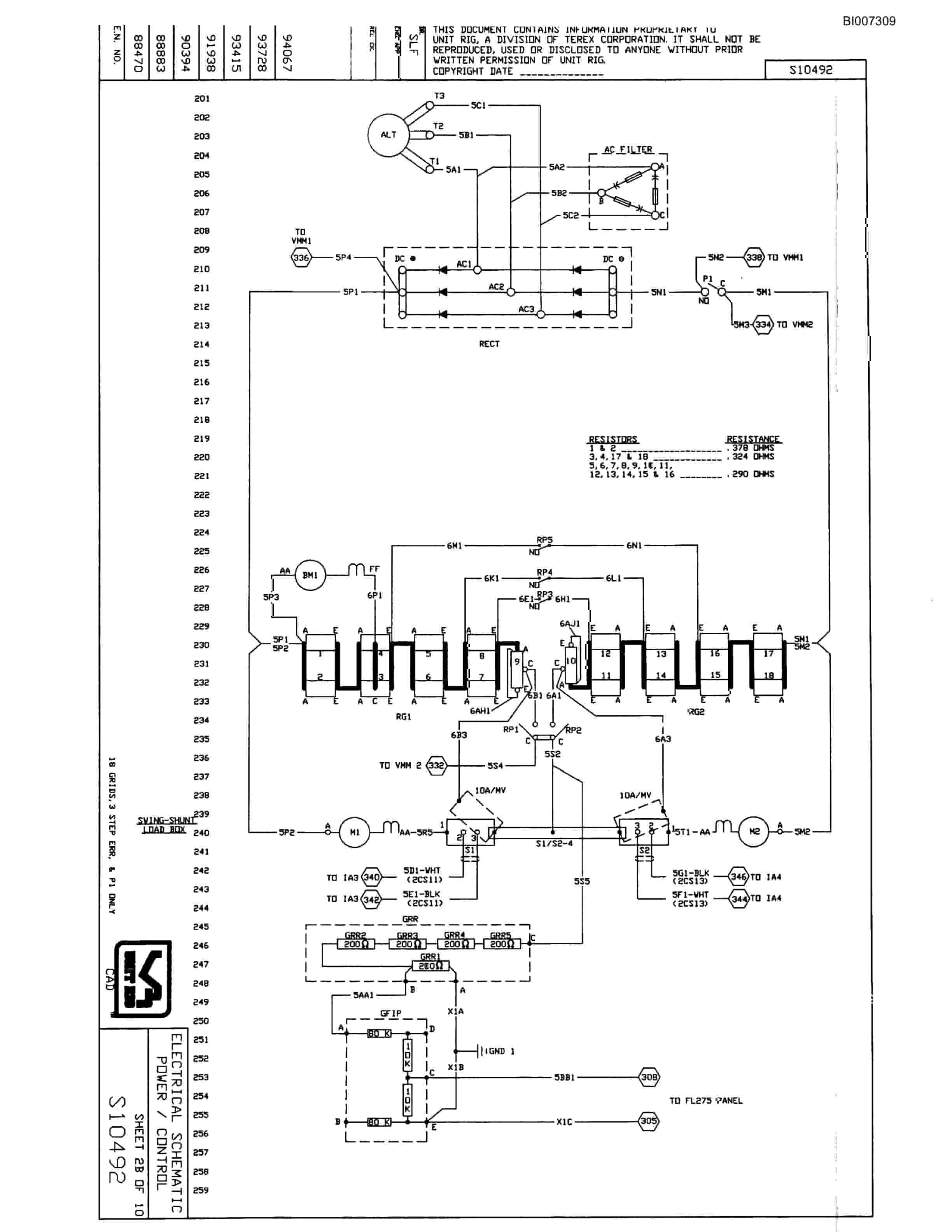 Bucyrus Satex III Electrical Technical Manual BI007309-3