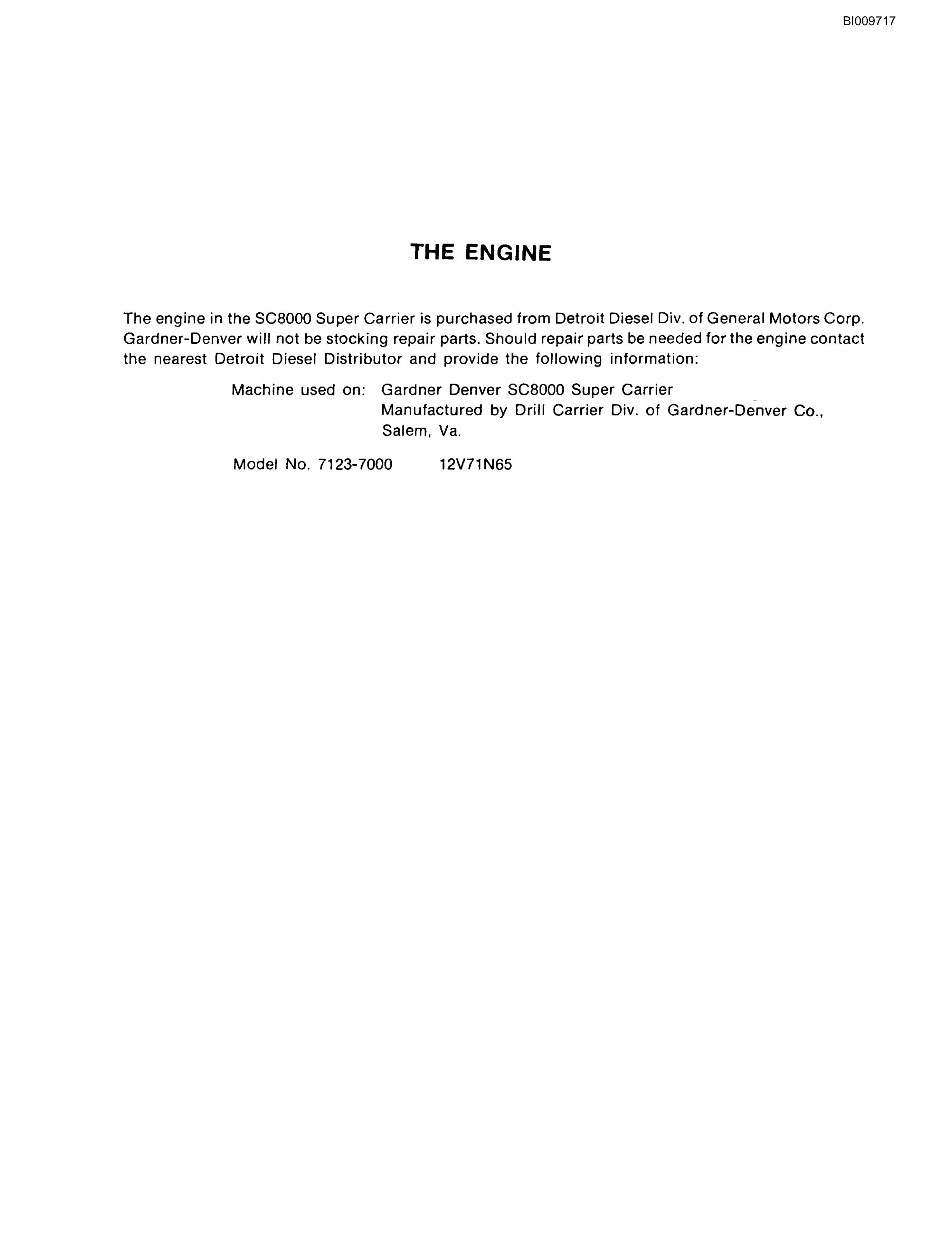 Bucyrus SC8000 Drilling Rig Parts Catalog BI009717-4