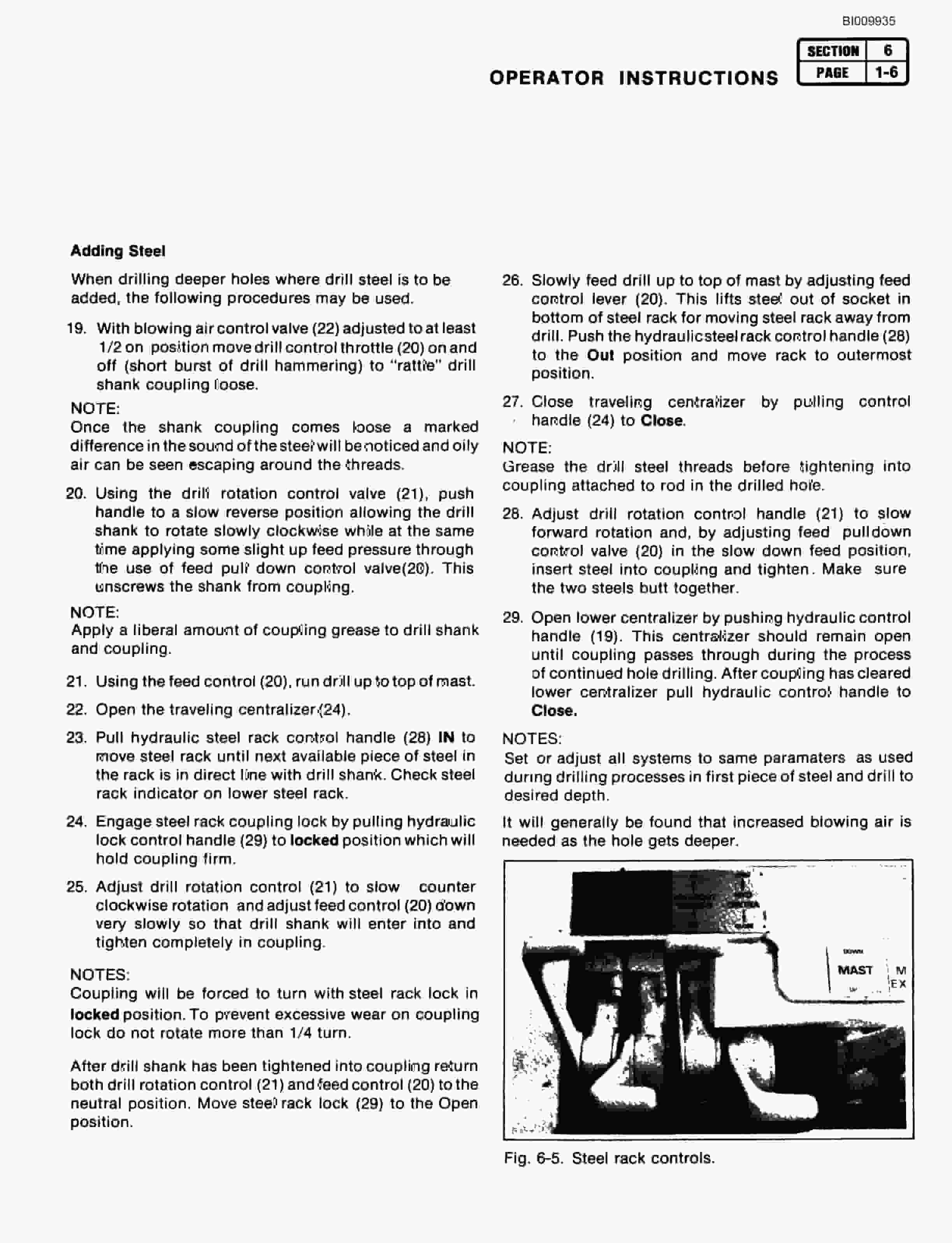 Bucyrus SC8000 Drilling Rig Technical Manual BI009935-3