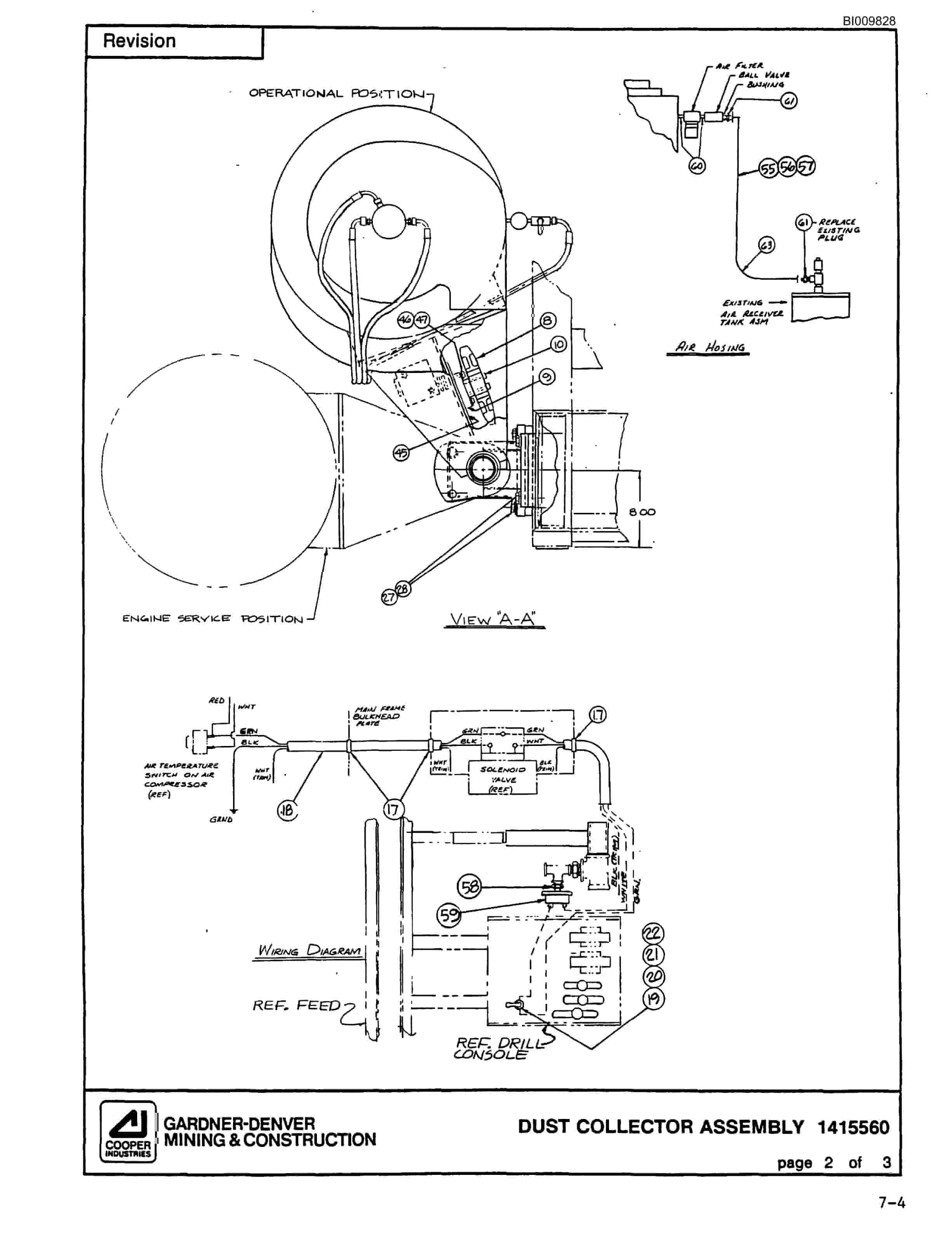 Bucyrus SCH2500 Self Contained Hydraulic Track Drill Parts Catalog BI009828-3