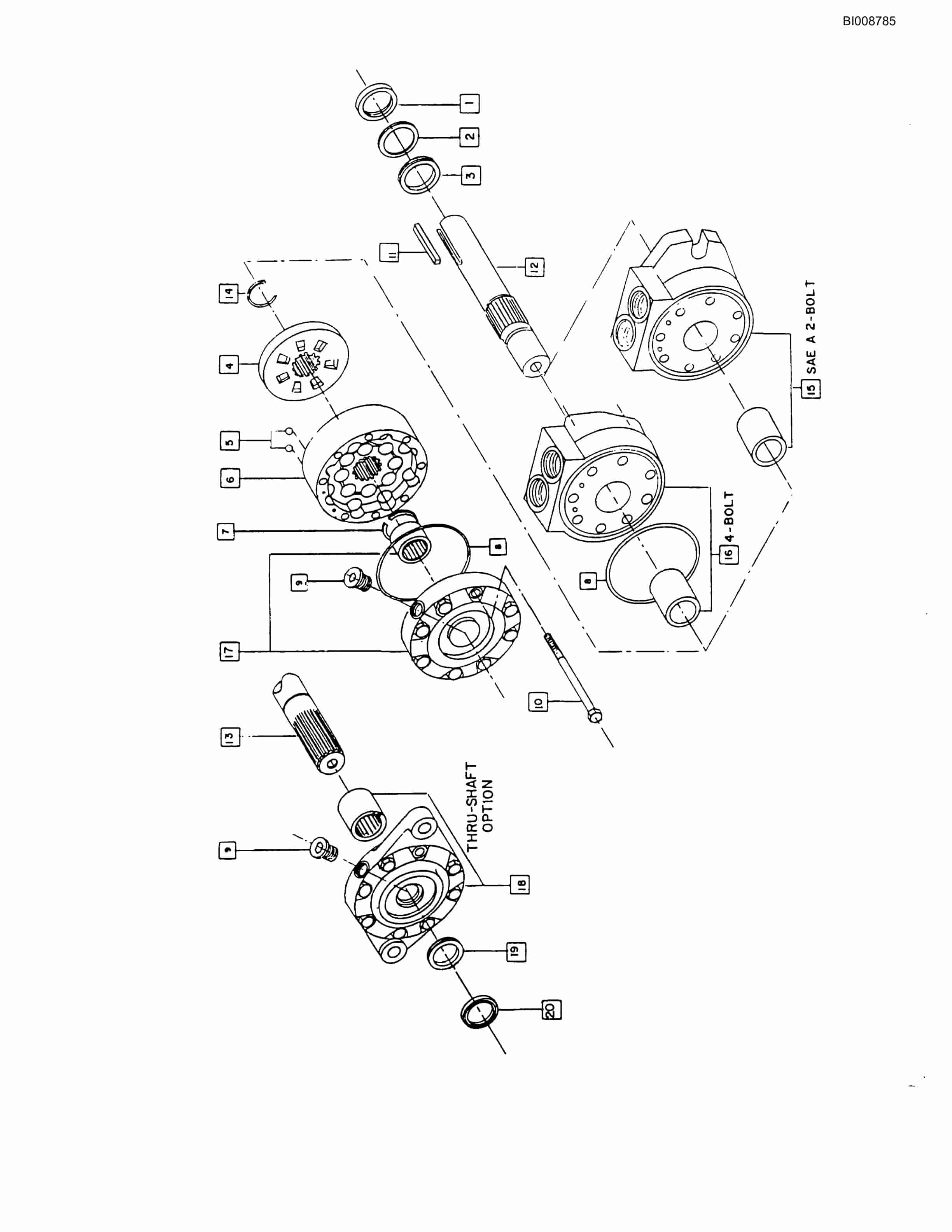 Bucyrus SCH2500II Self Contained Hydraulic Track Drill Parts Catalog BI008785-4