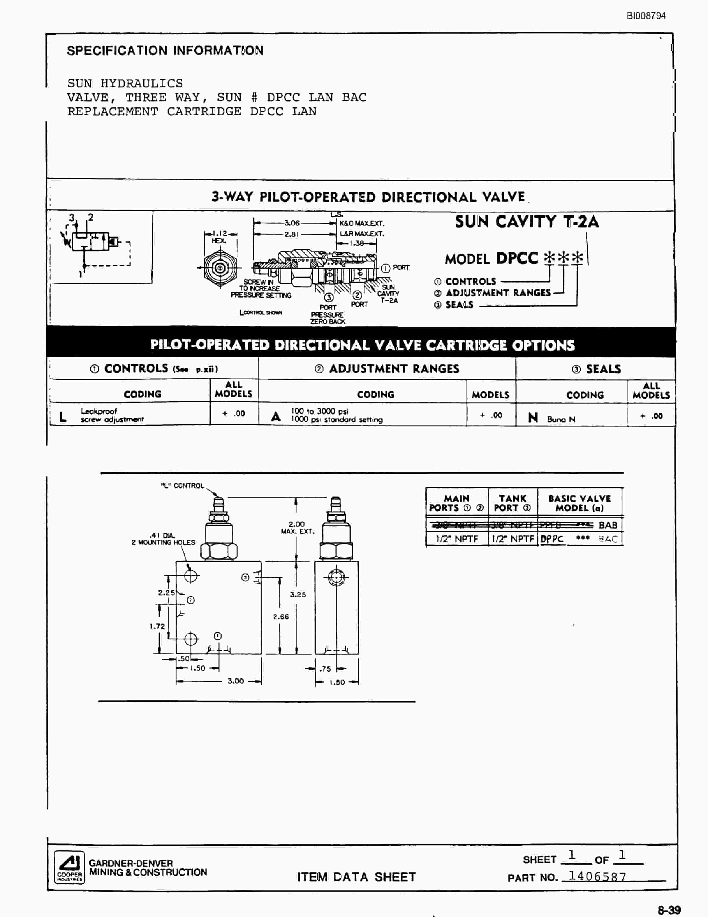 Bucyrus SCH2500II Self Contained Hydraulic Track Drill Parts Catalog BI008794-4
