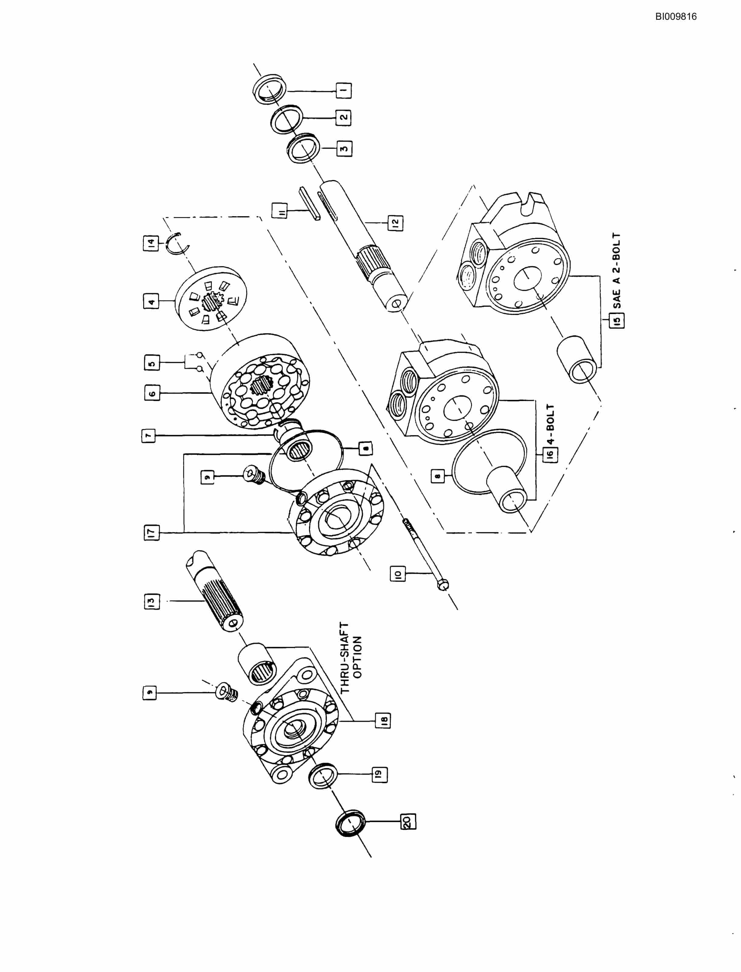 Bucyrus SCH2500II Self Contained Hydraulic Track Drill Parts Catalog BI009816-4