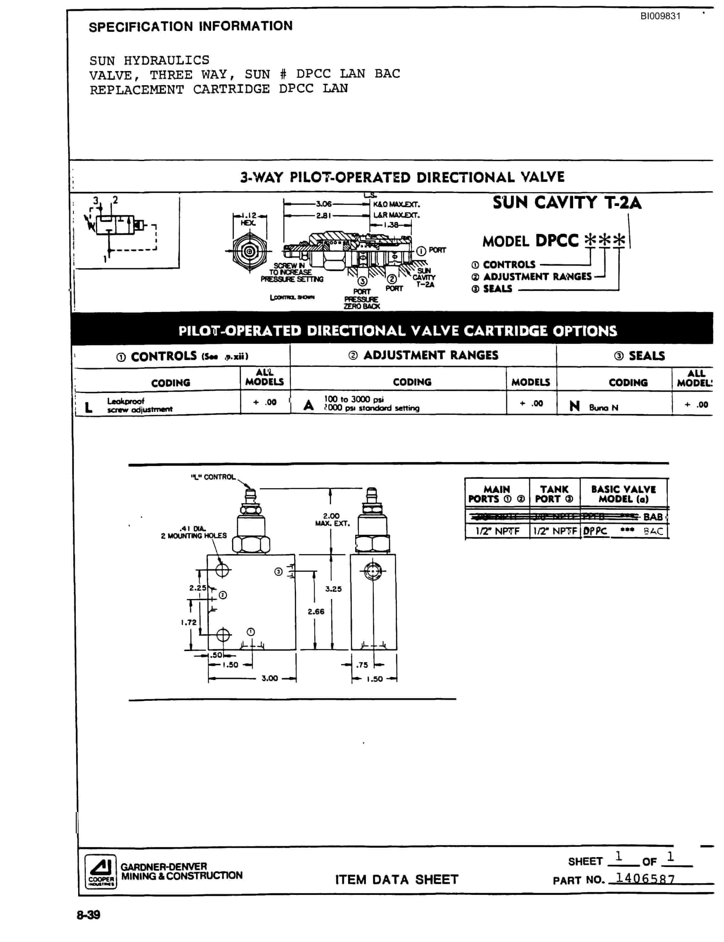 Bucyrus SCH2500II Self Contained Hydraulic Track Drill Parts Catalog BI009831-4