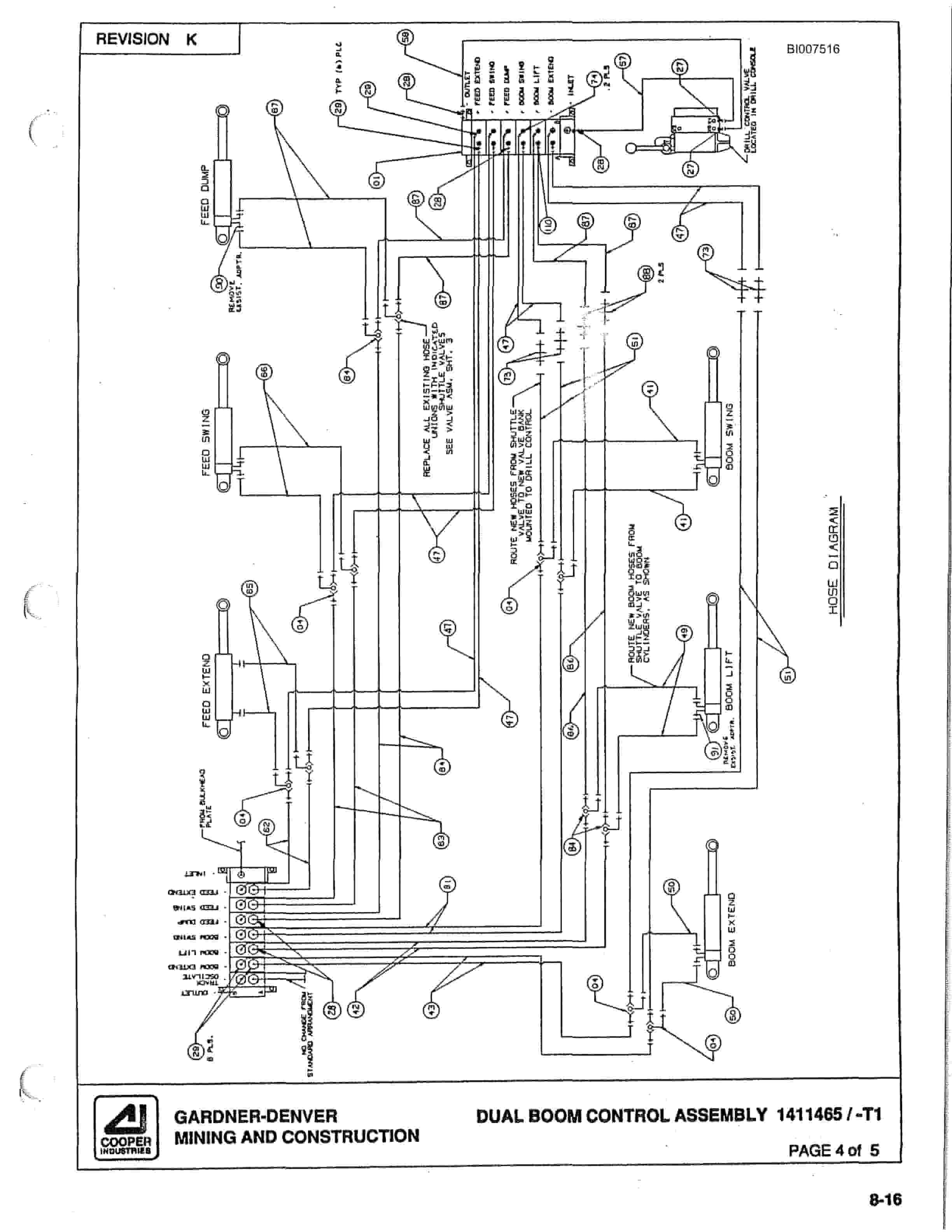Bucyrus SCH3500 Self Contained Hydraulic Track Drill Parts Catalog BI007516-2
