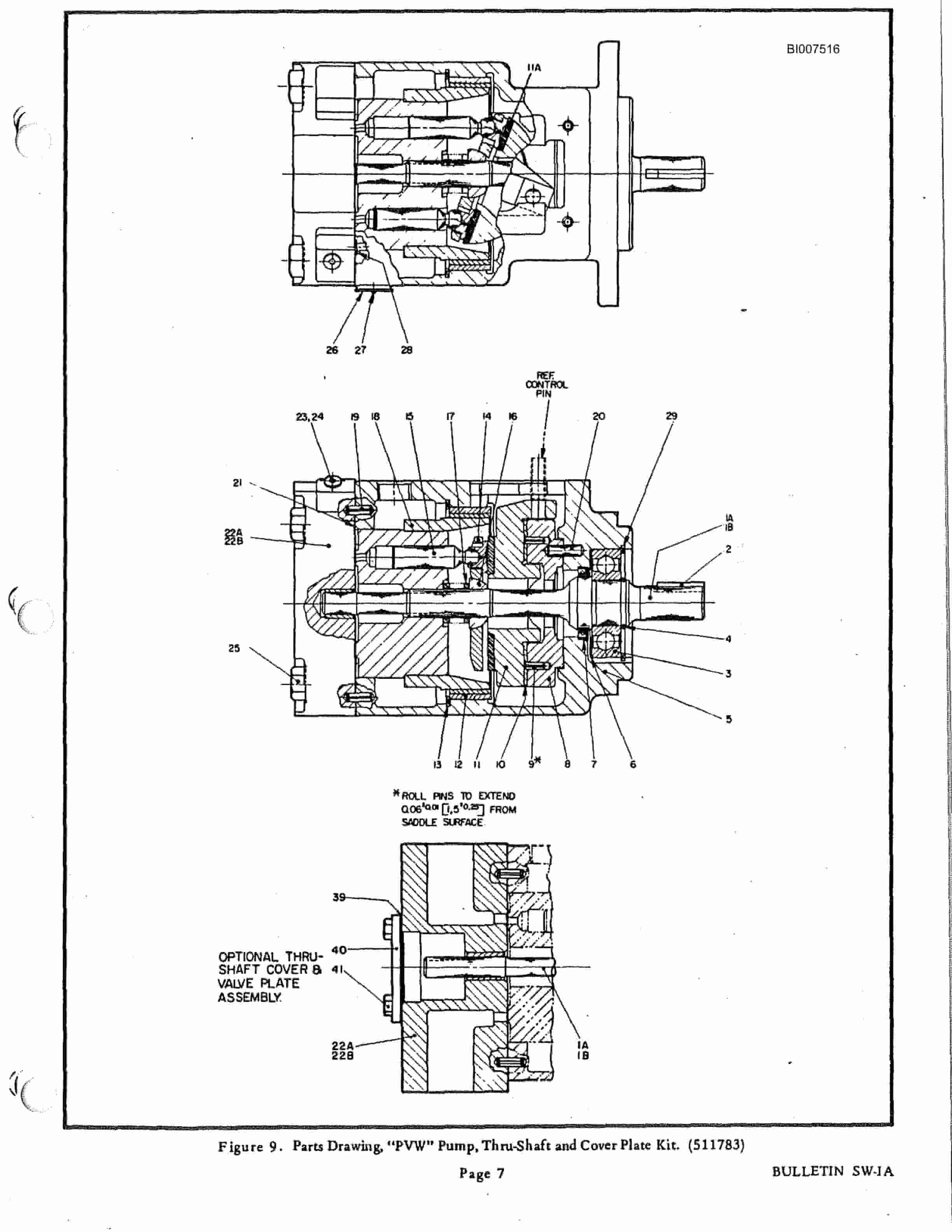 Bucyrus SCH3500 Self Contained Hydraulic Track Drill Parts Catalog BI007516-5