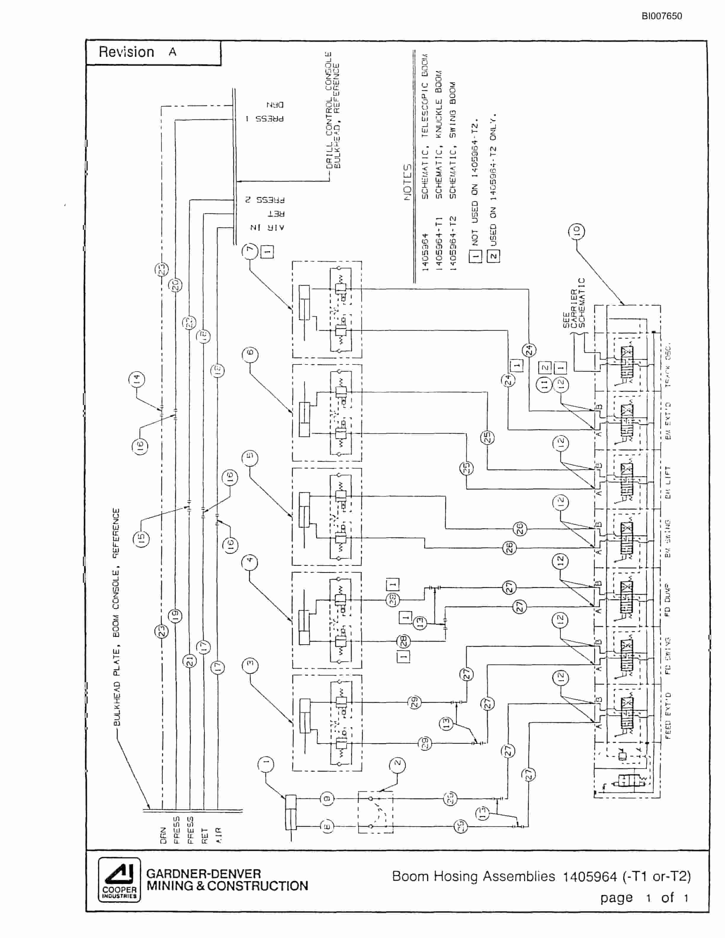 Bucyrus SCH3500BV All Hydraulic Drilling Package Parts Catalog BI007650-3