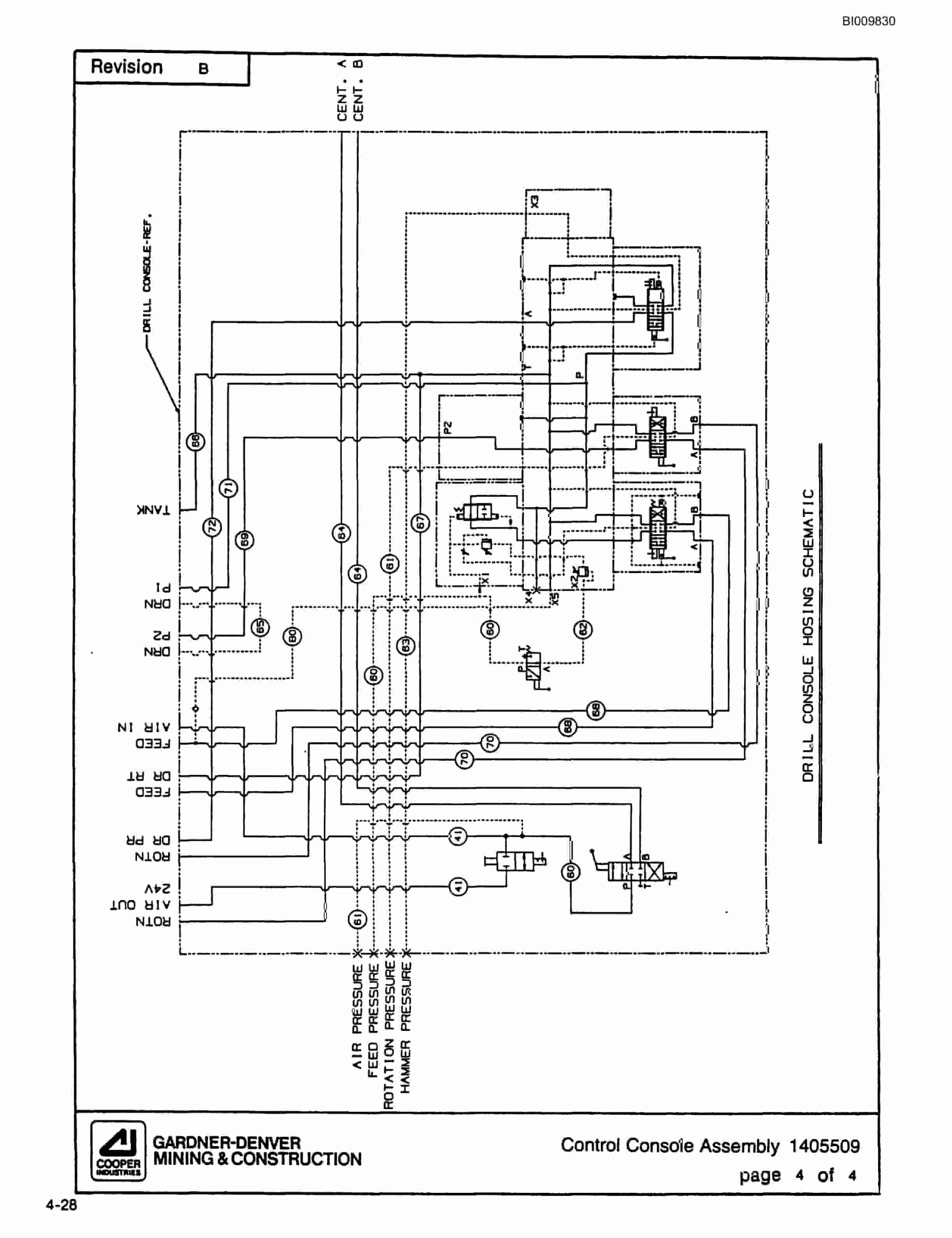Bucyrus SCH3500BV All-Hydraulic Drilling Package Parts Catalog BI009830-2