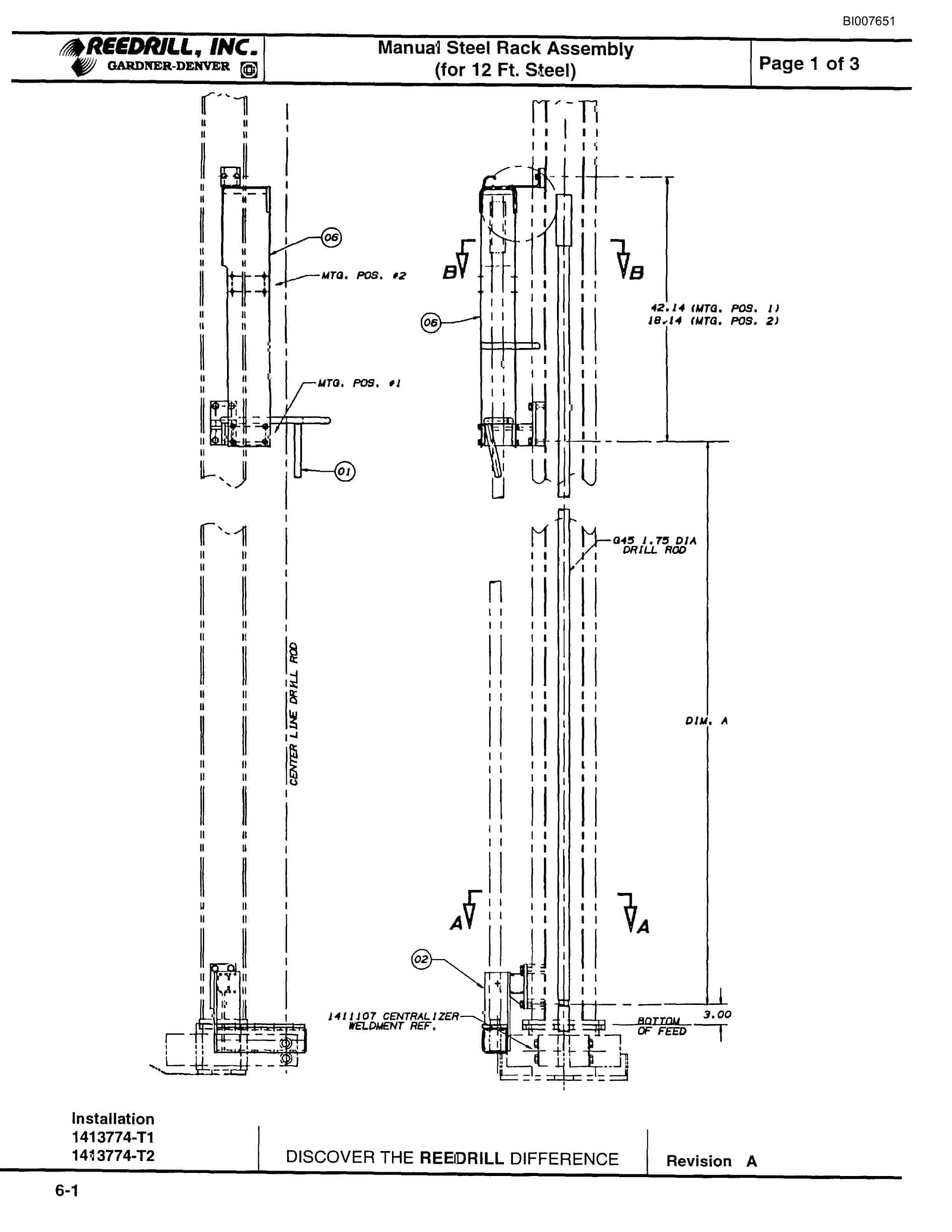 Bucyrus SCH3500BV1 Hydraulic Track Drill Parts Catalog BI007651-2
