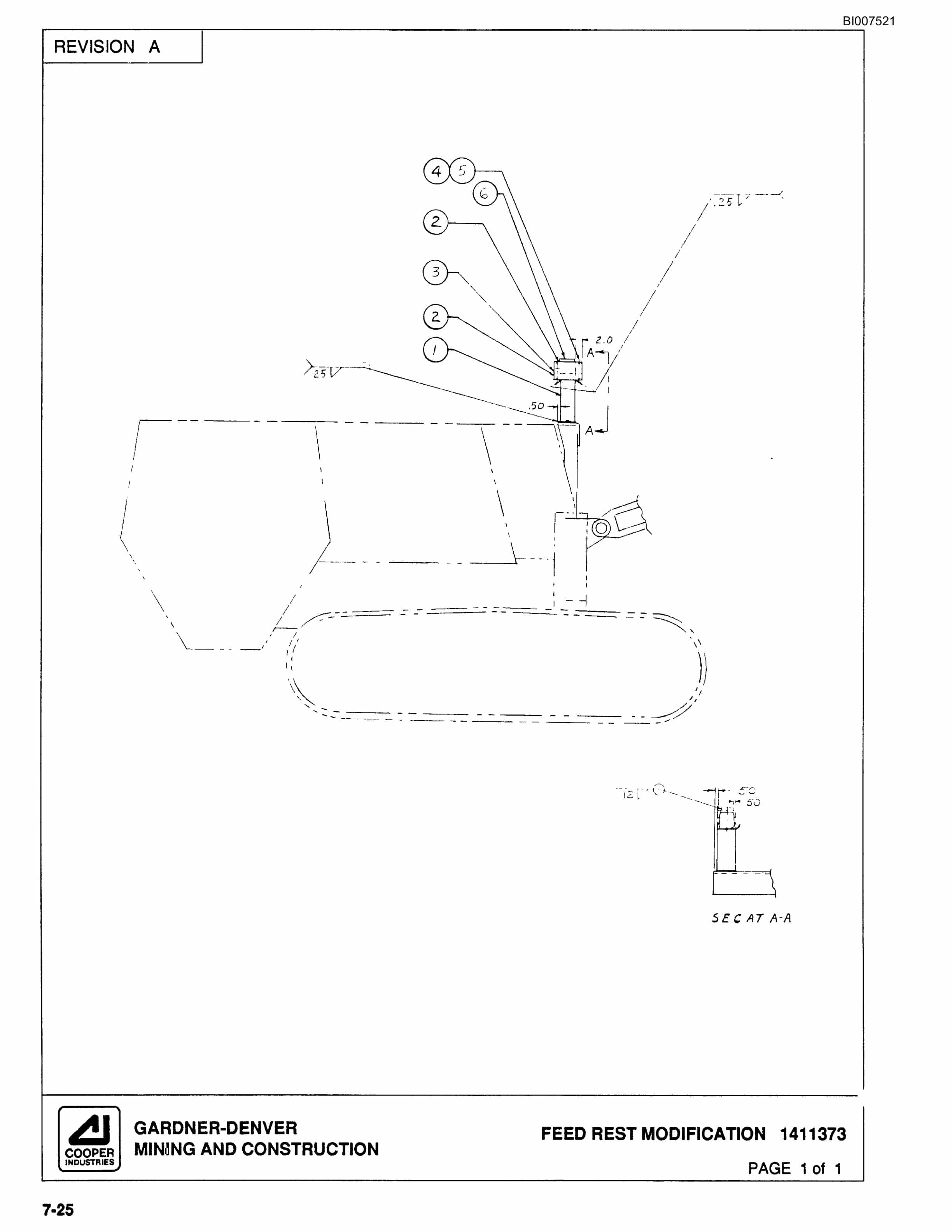 Bucyrus SCH3500BV1 Self Contained Hydraulic Track Drill Parts Catalog BI007521-2