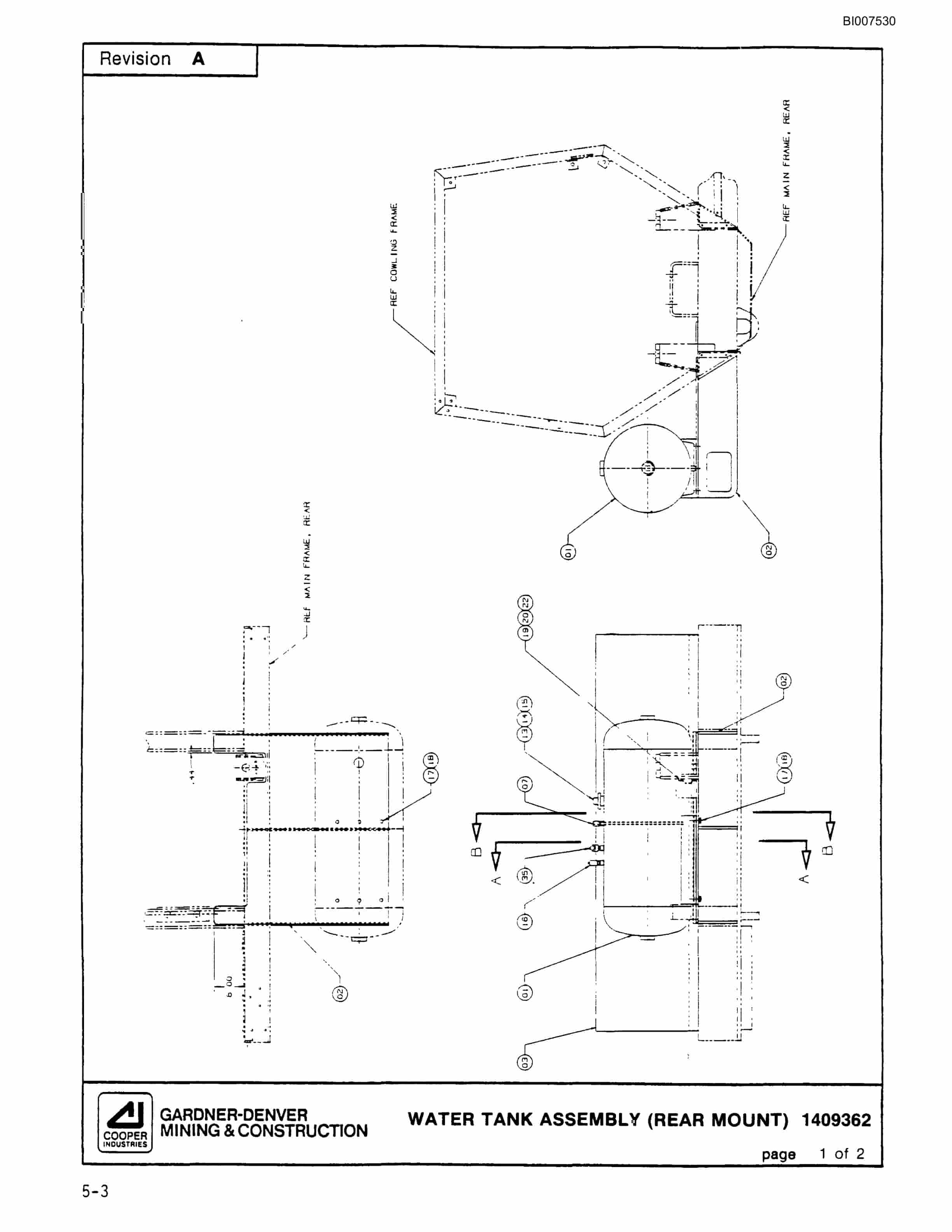 Bucyrus SCH3500BV1 Self Contained Hydraulic Track Drill Parts Catalog BI007530-2
