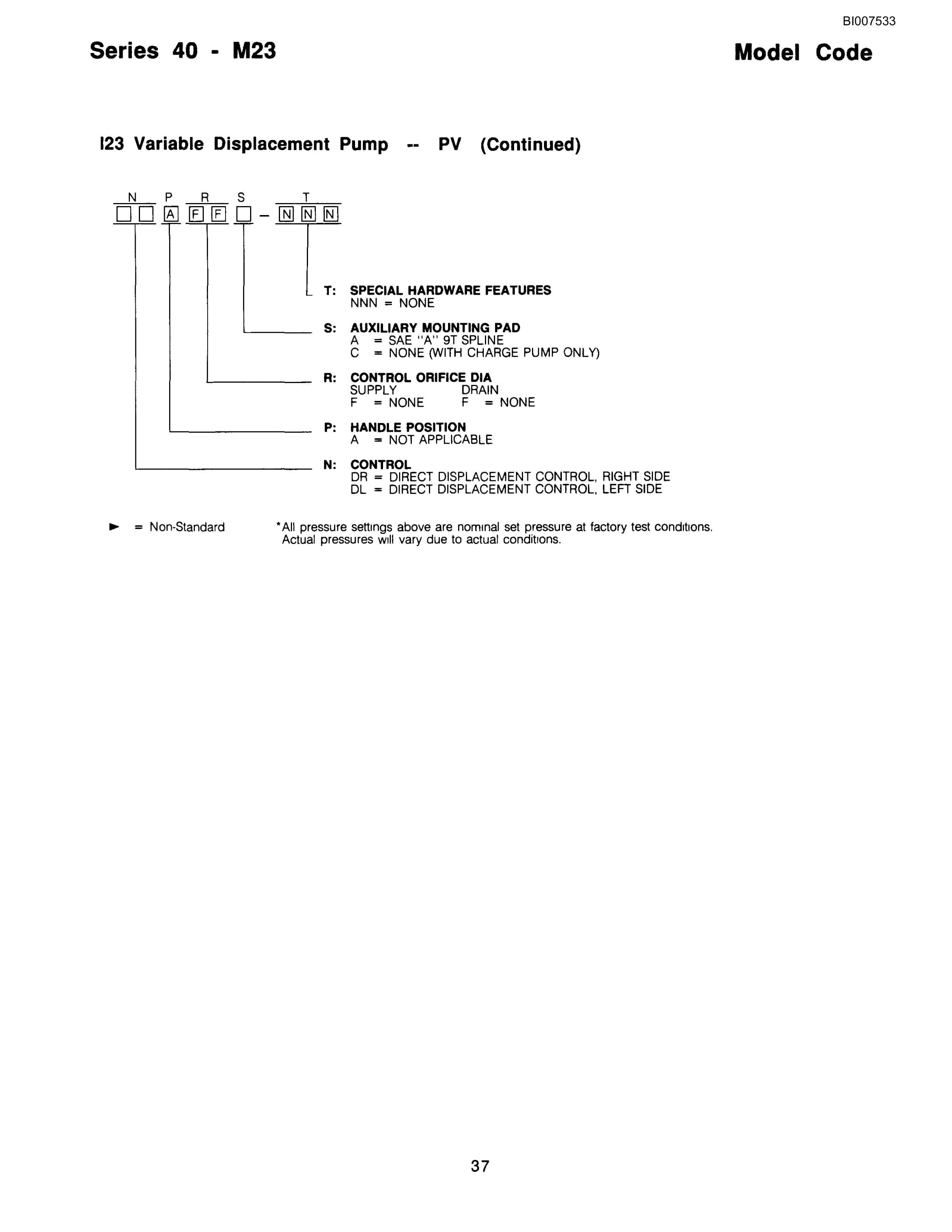 Bucyrus SCH3500BV1 Self Contained Hydraulic Track Drill Parts Catalog BI007533-5