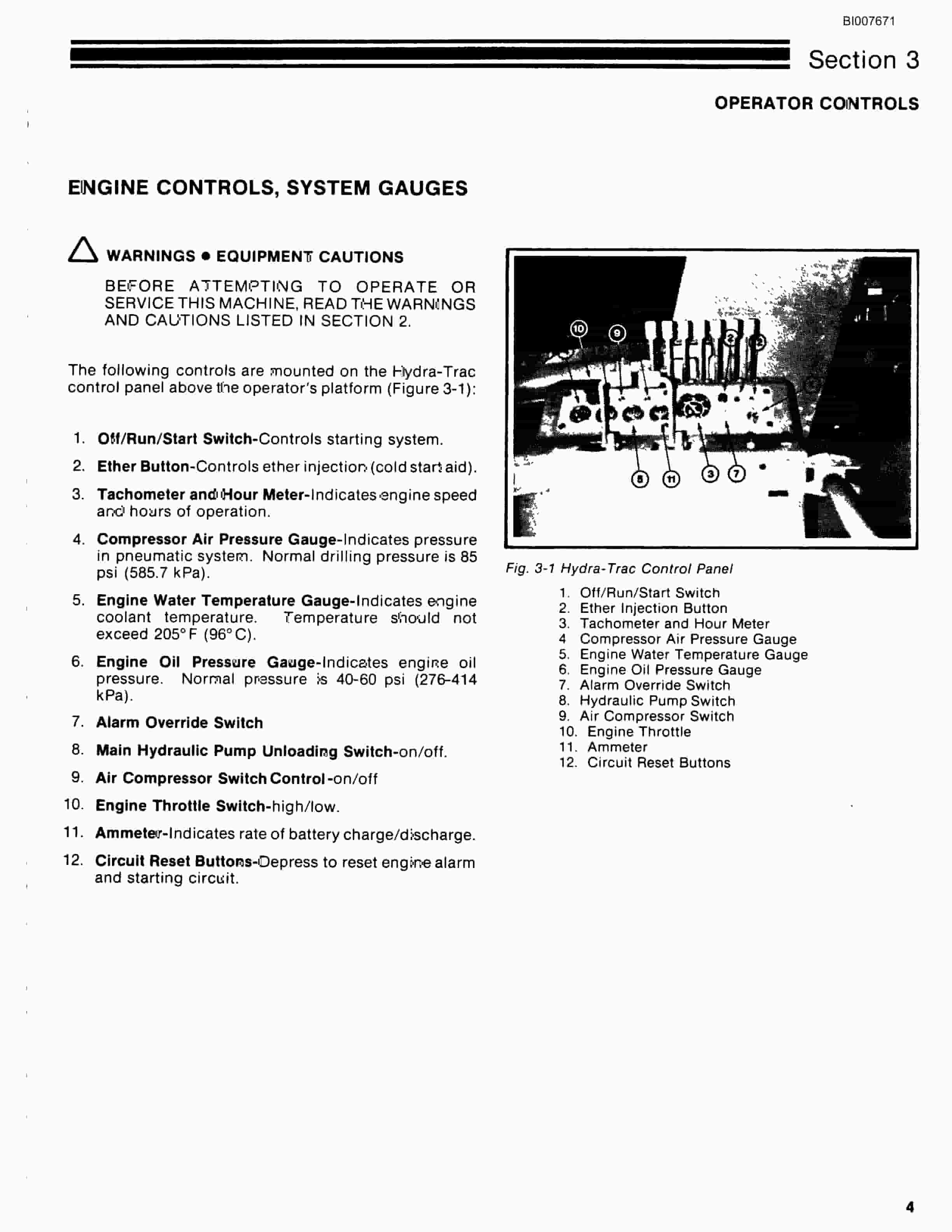 Bucyrus SCH3500BV1 With HPR1-GT Drill Parts Catalog BI007671-3