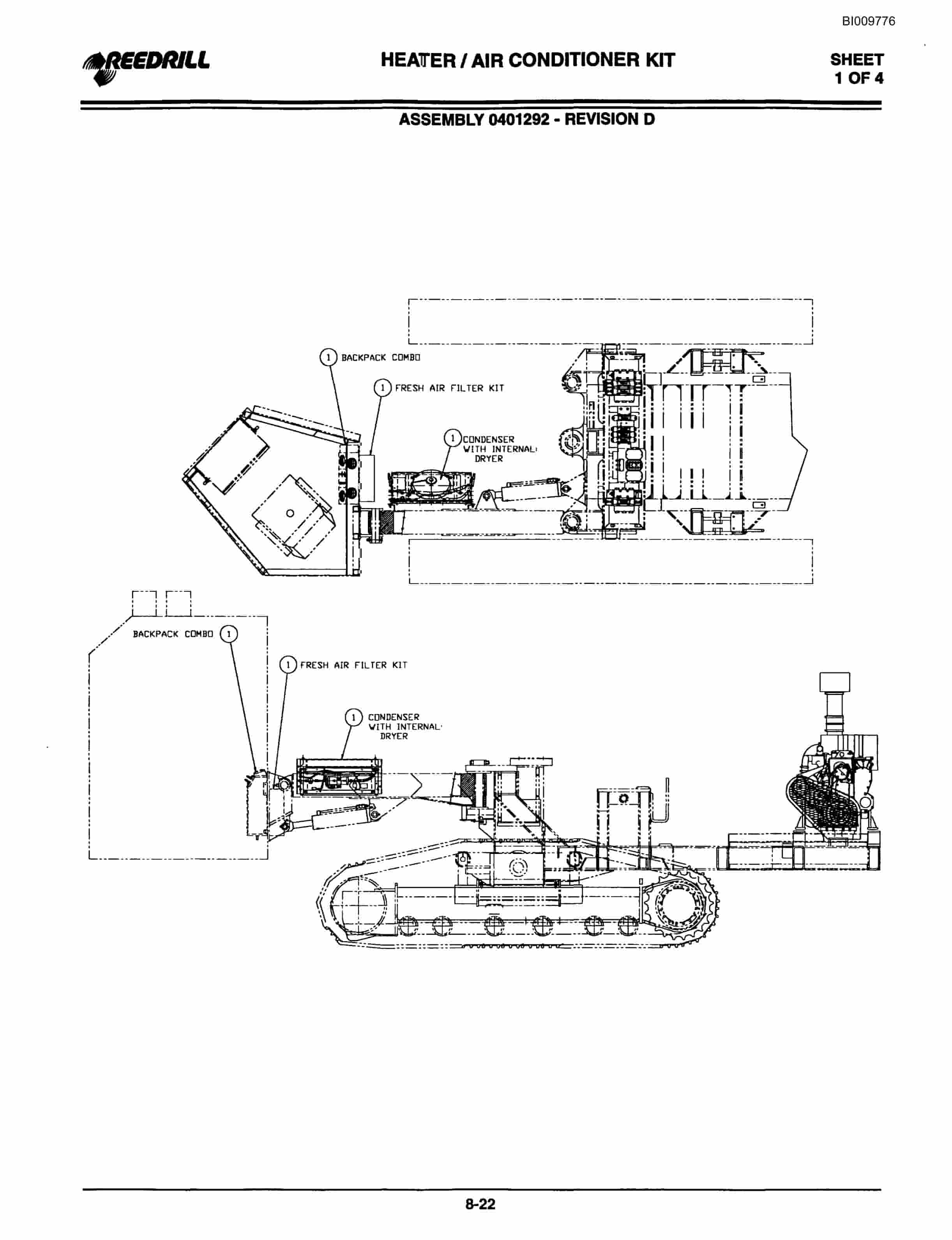 Bucyrus SCH4000 Hydraulic Track Drill Parts Catalog BI009776-3