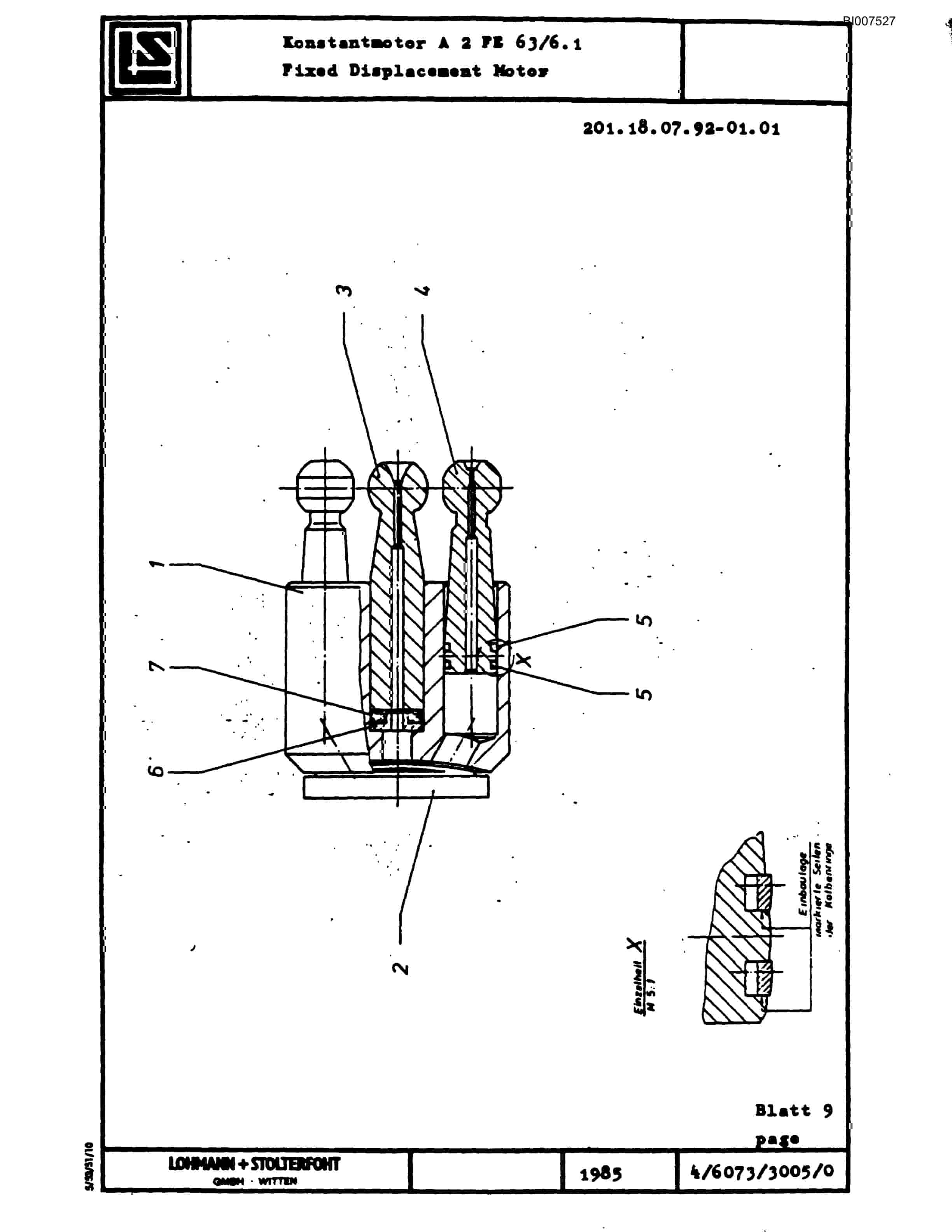 Bucyrus SCH4500 Self Contained Hydraulic Track Drill Parts Catalog BI007527-5