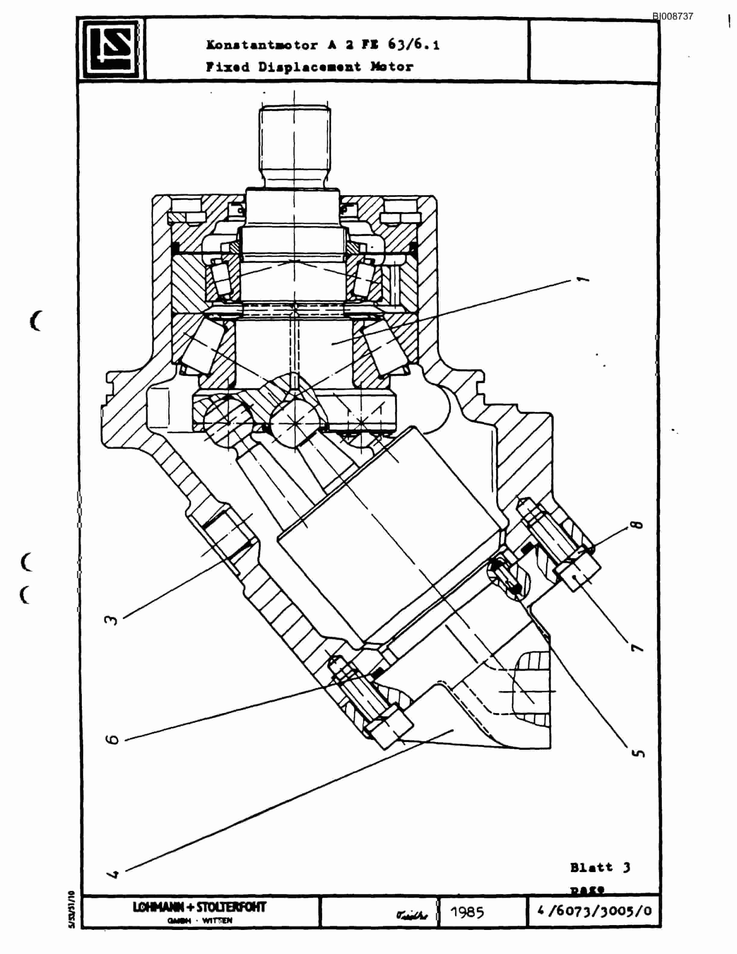 Bucyrus SCH4500 Self Contained Hydraulic Track Drill Parts Catalog BI008737-5