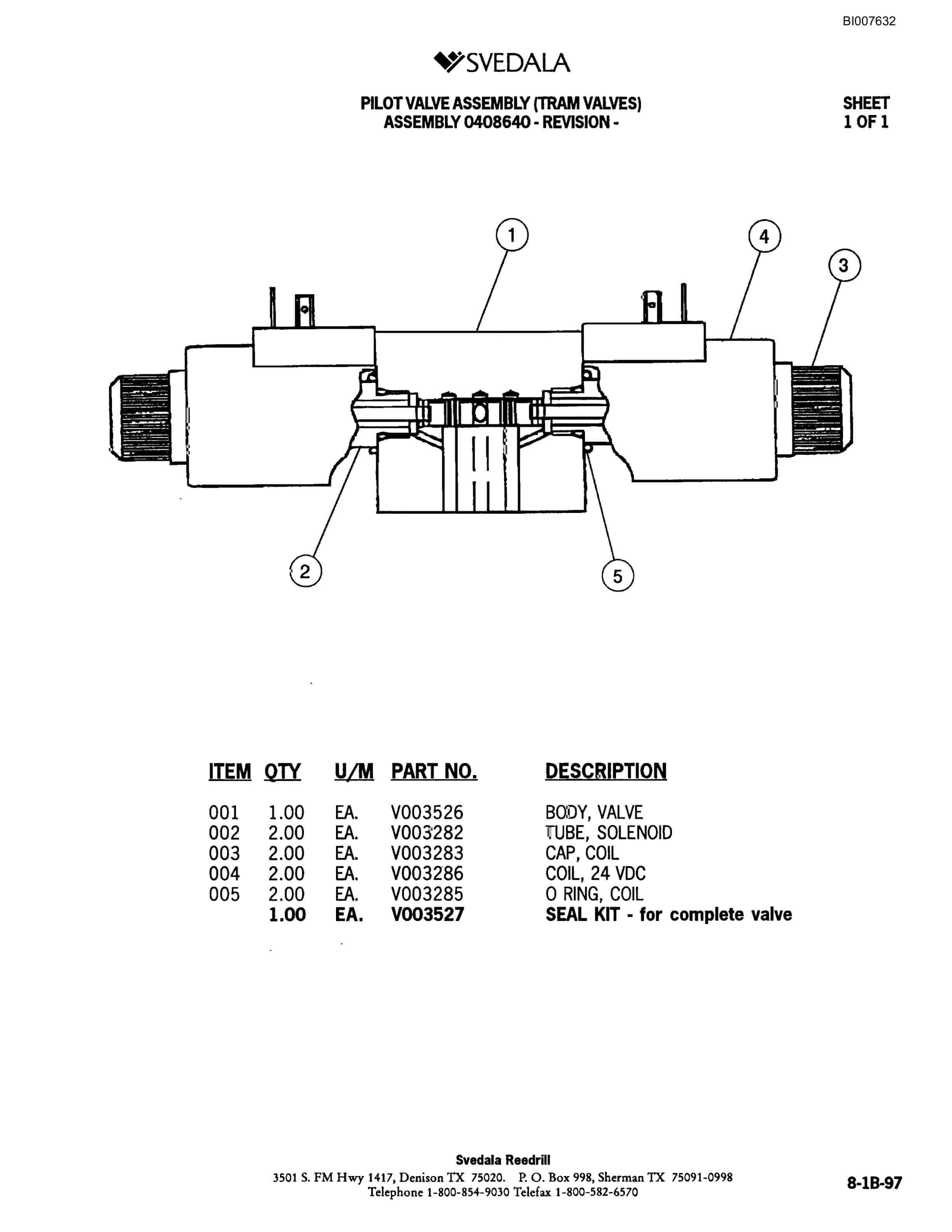 Bucyrus SCH5000 Hydraulic Track Drill Parts Catalog BI007632-5