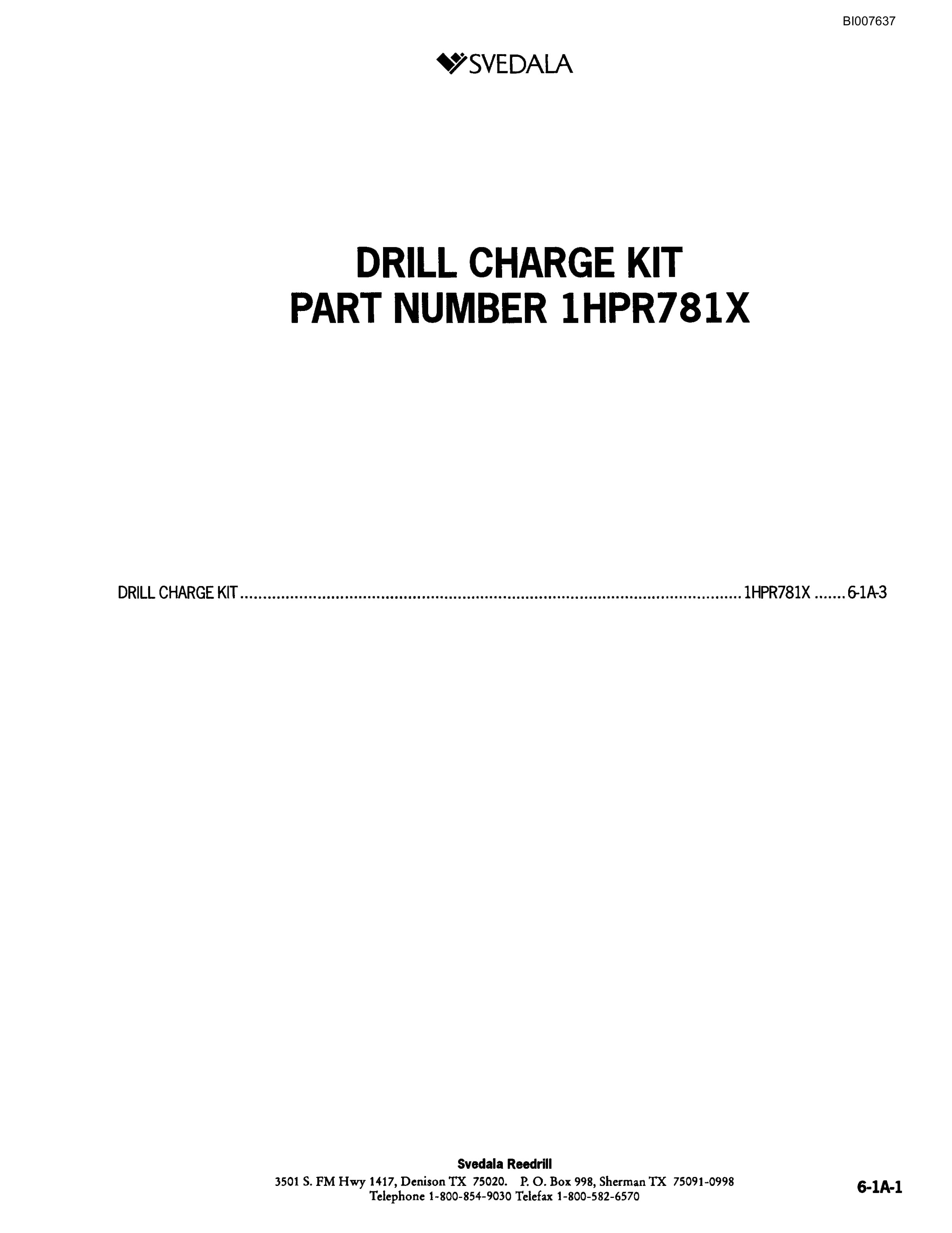 Bucyrus SCH5000 Hydraulic Track Drill Parts Catalog BI007637-2
