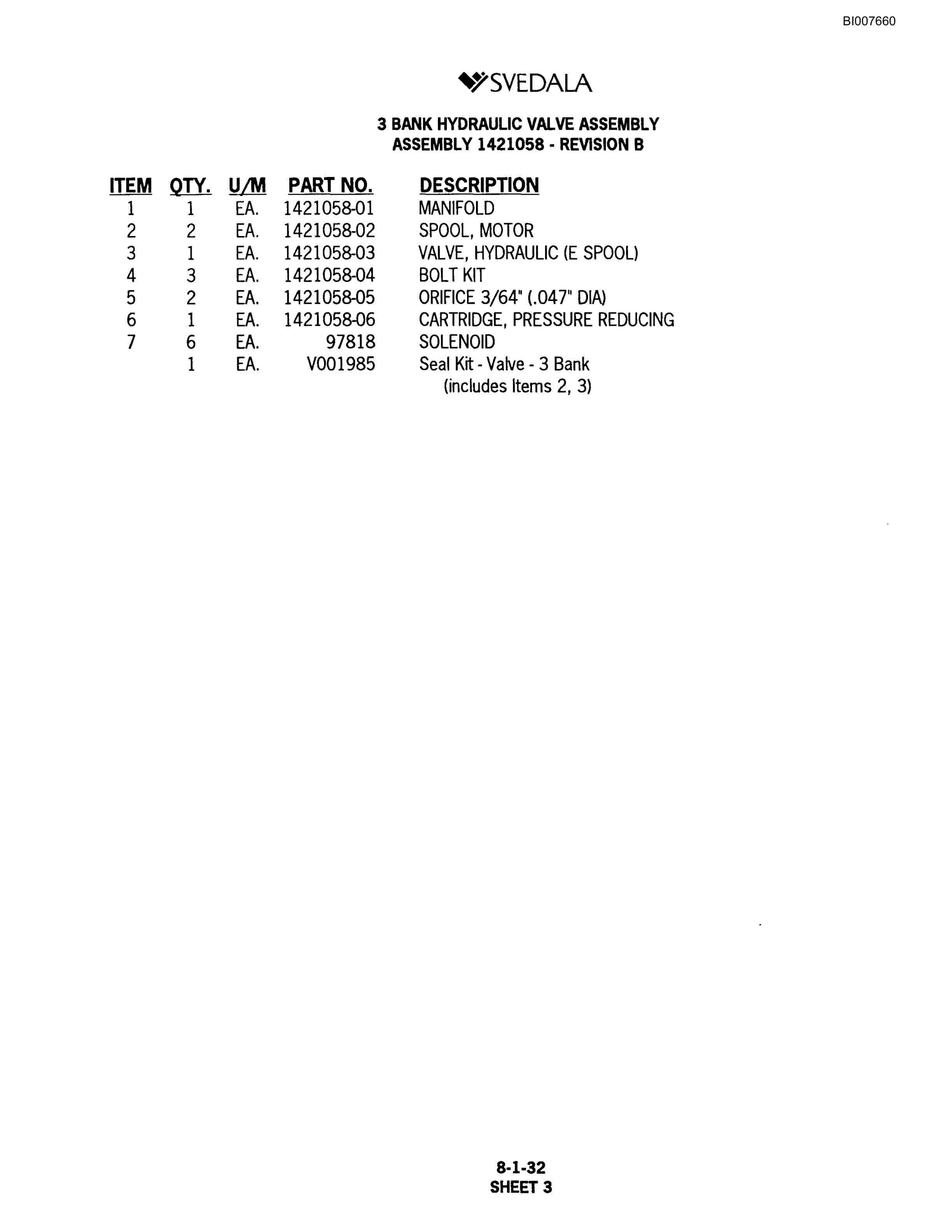 Bucyrus SCH5000 Hydraulic Track Drill Parts Catalog BI007660-4