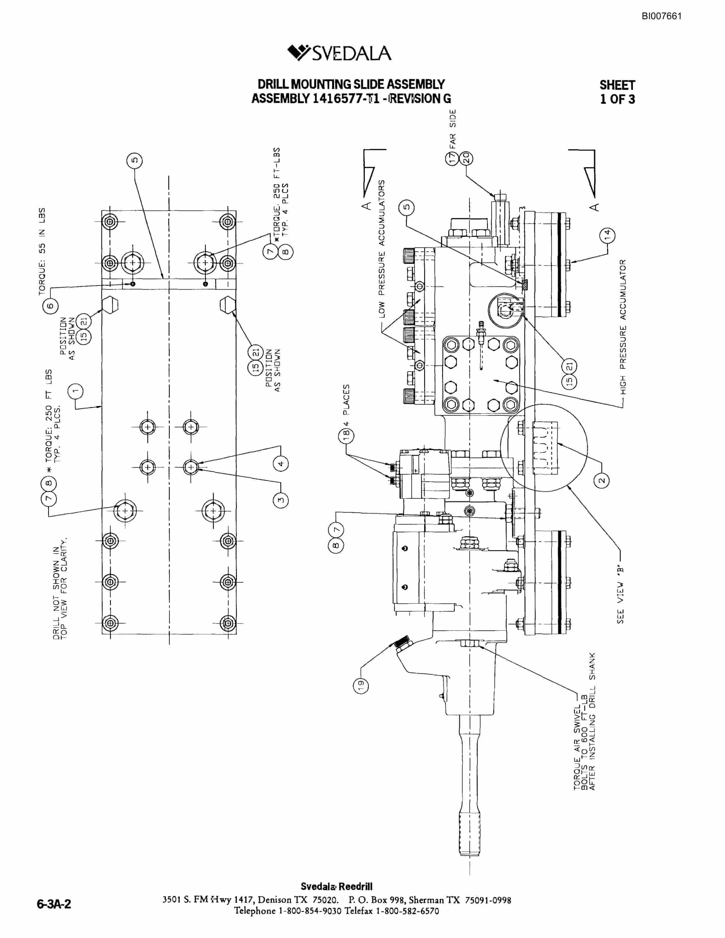 Bucyrus SCH5000 Hydraulic Track Drill Parts Catalog BI007661-2